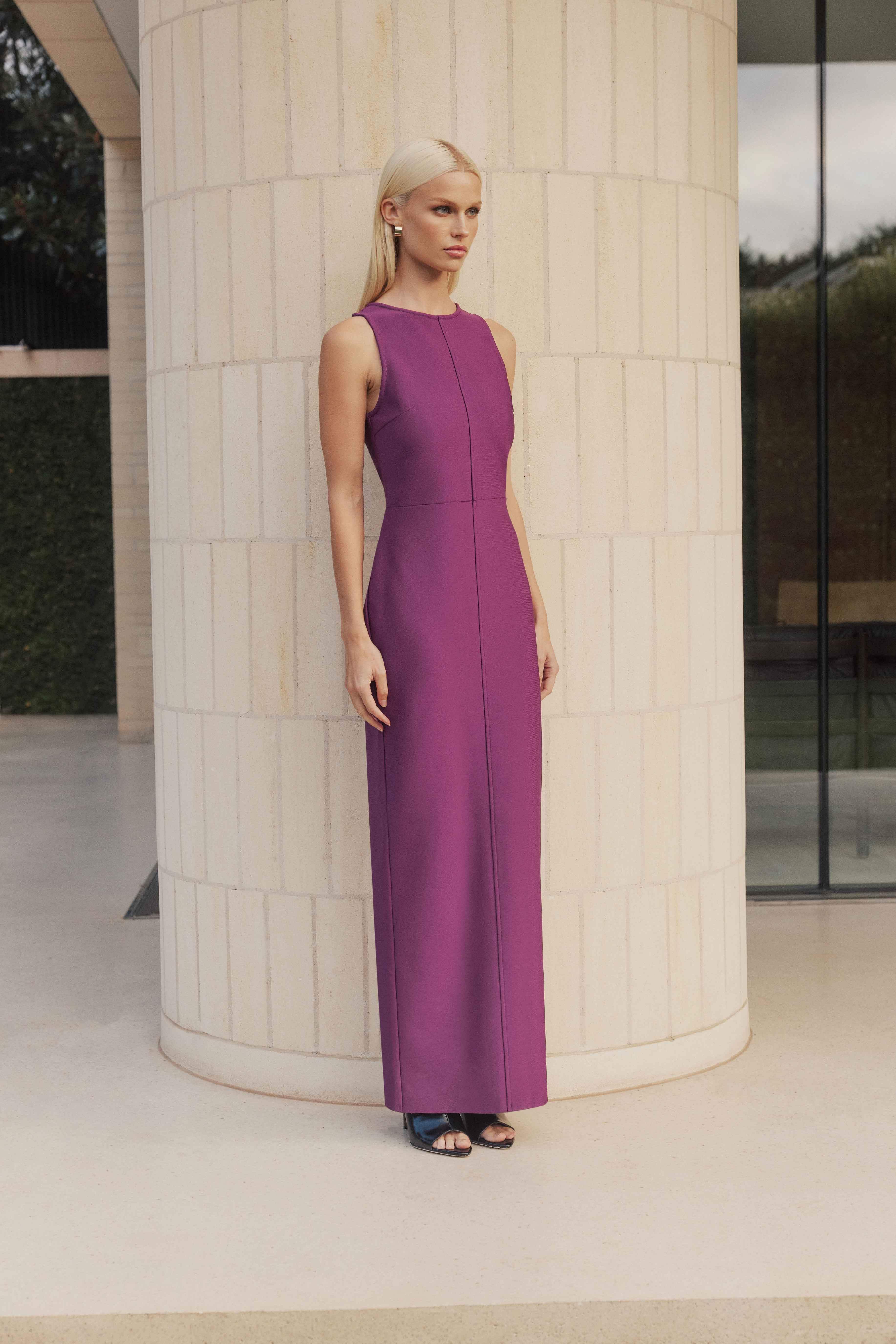 CURAAE Payton Maxi Dress in Purple
