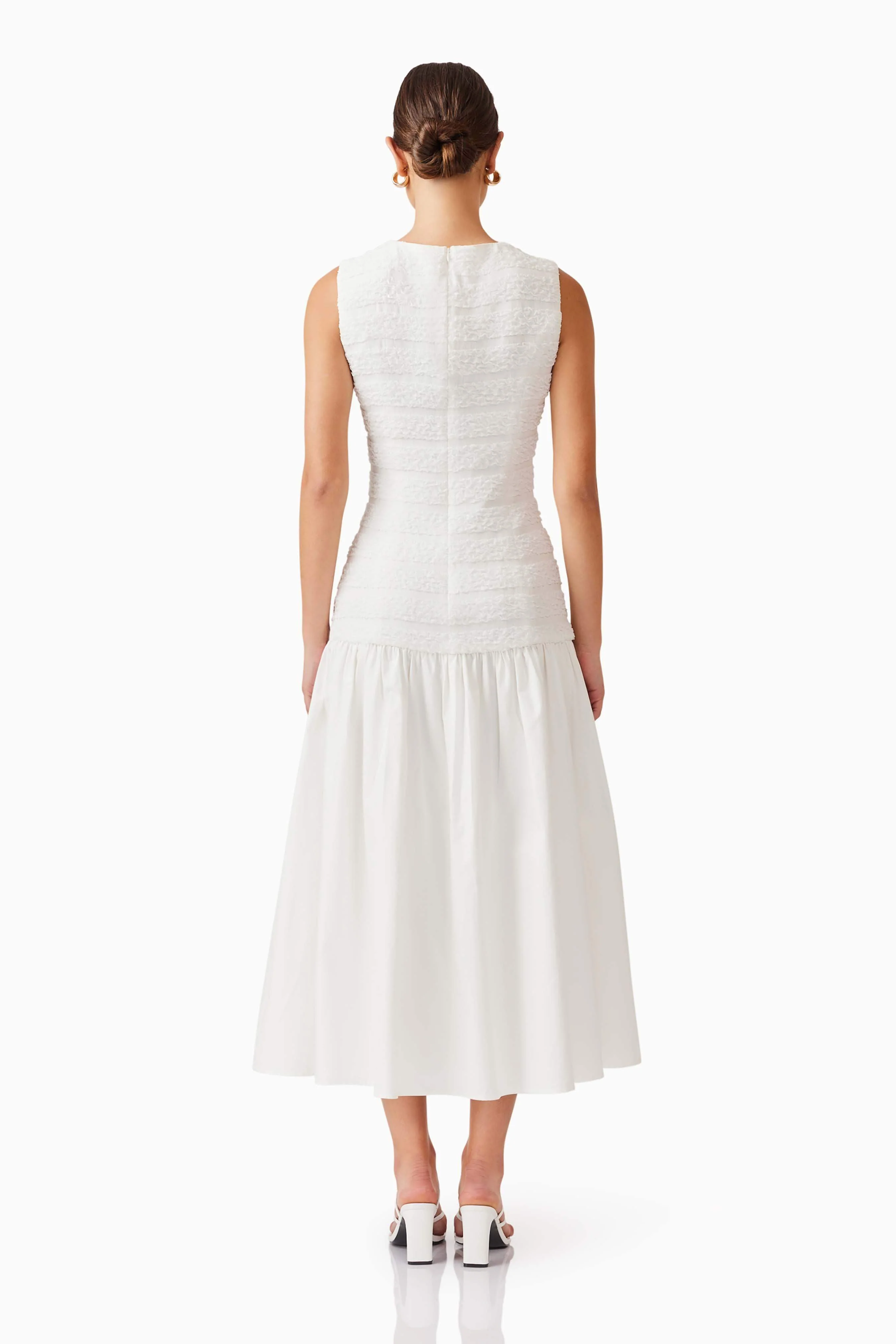 Fifi Midi Dress in White