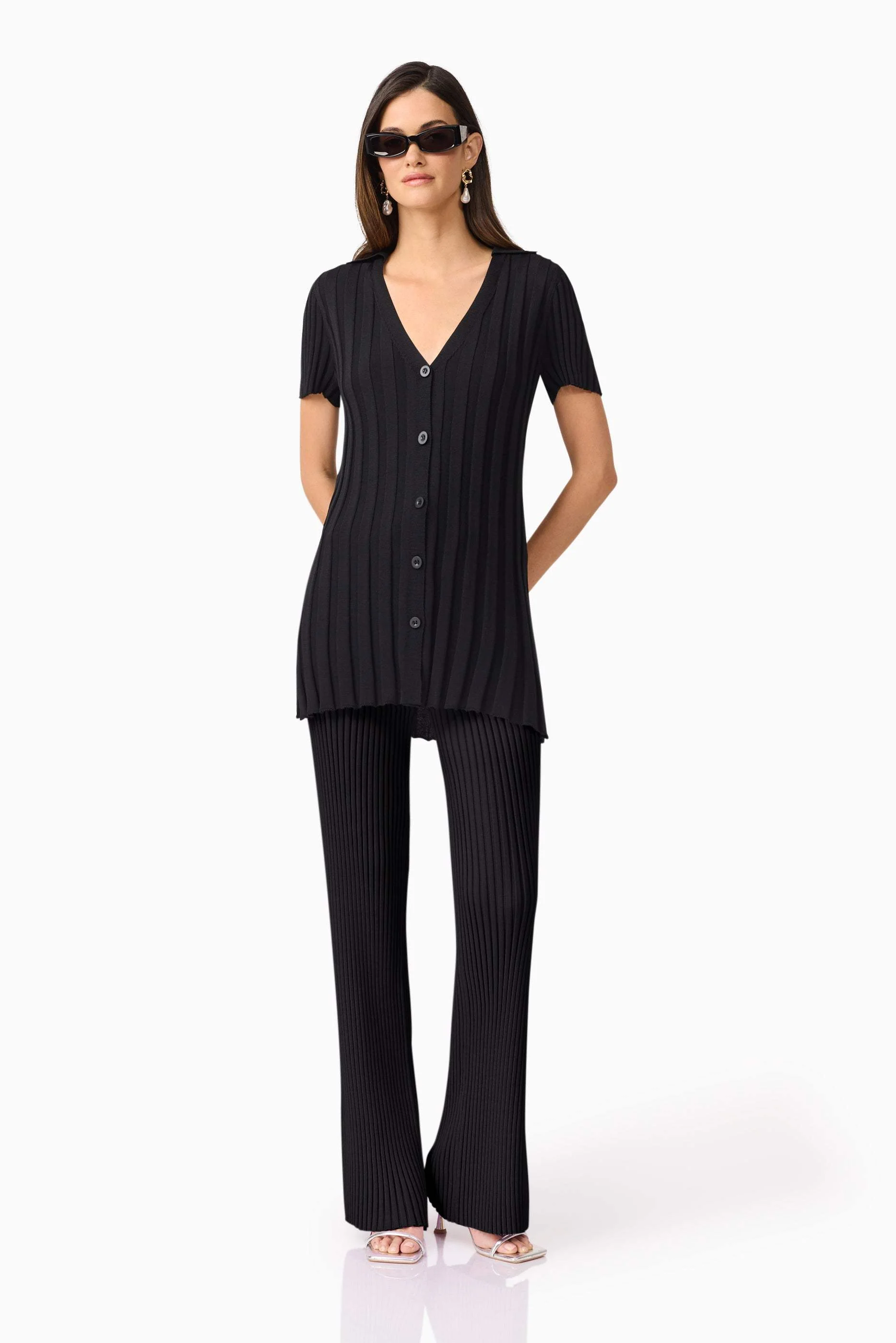 CURAAE Annabelle Knit Shirt In Black