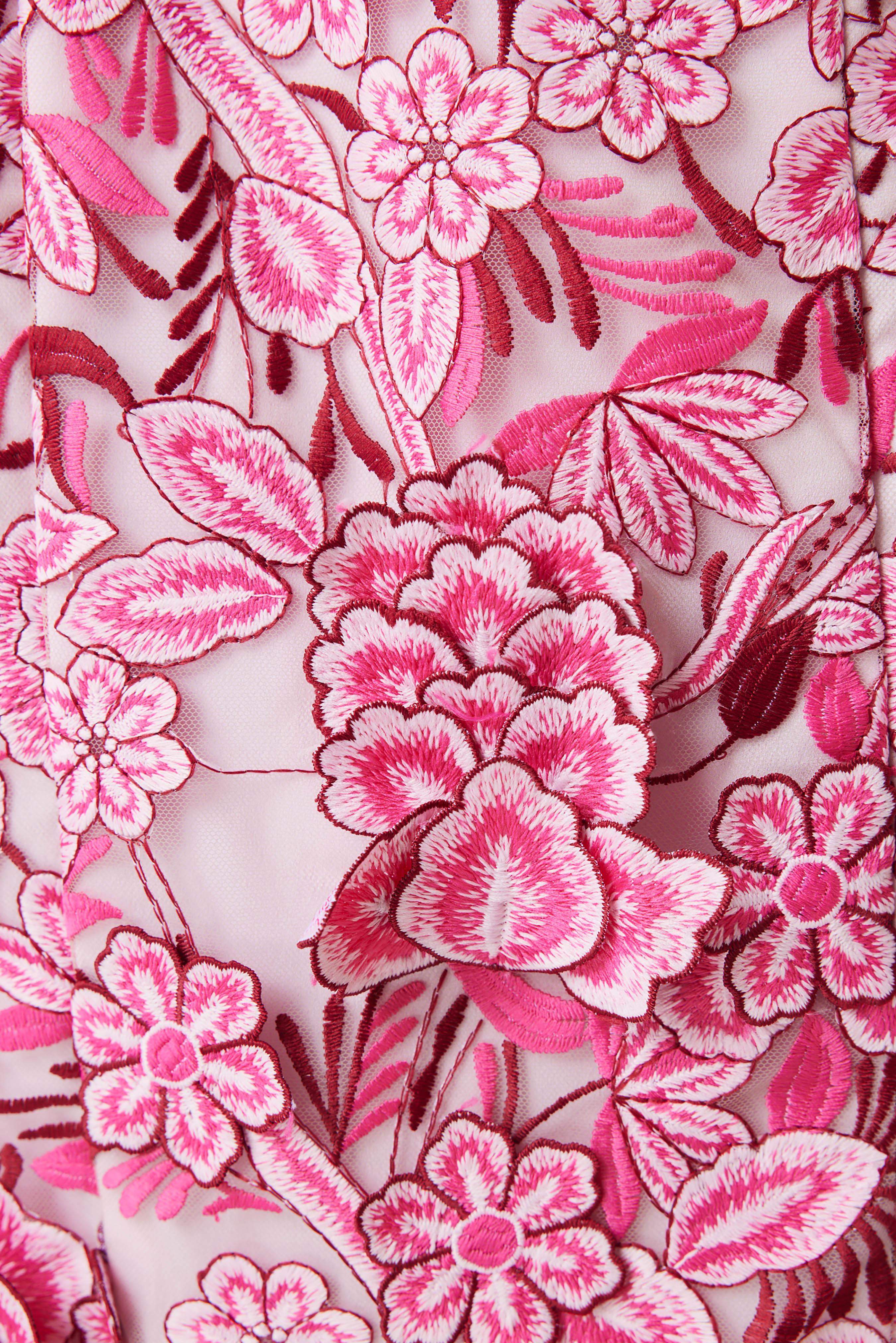 OMR x ELLIATT: Roseate Cocktail Midi Dress In Pink