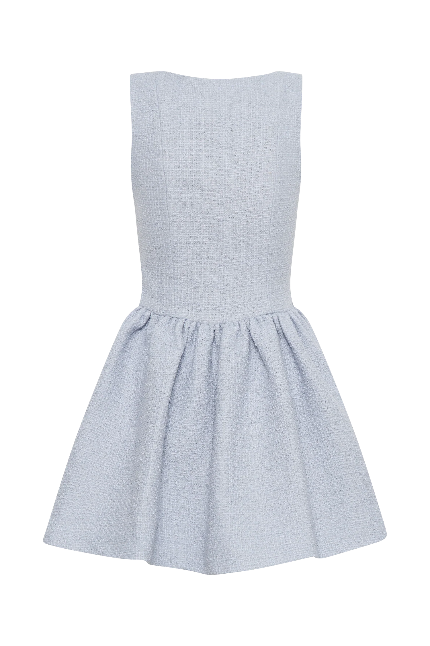 Jennifer Boucle Mini Dress - Sky Blue