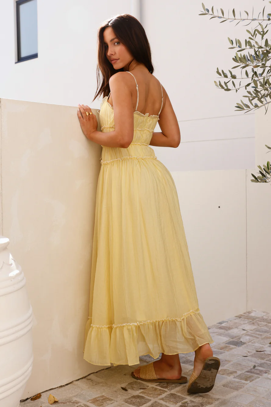 Understand It Maxi Dress Yellow