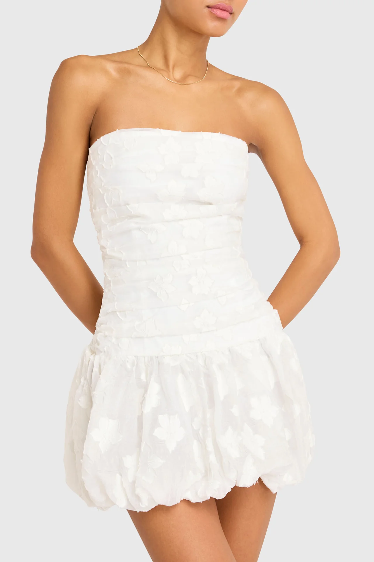 Dreamcatcher Love Strapless Mini Dress White