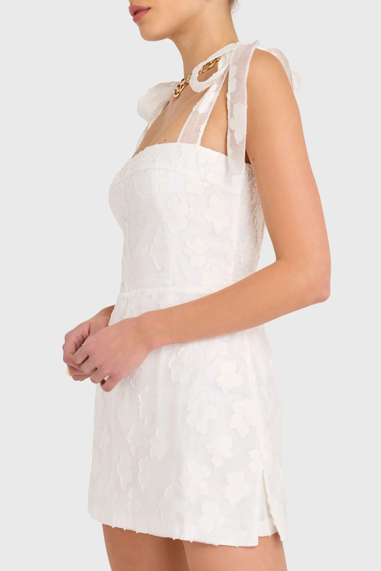 Beautiful Beginnings Mini Dress White