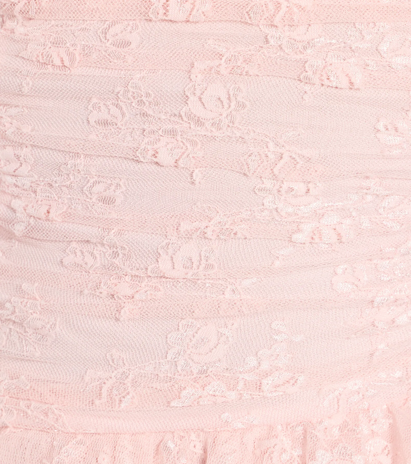 Lovely Nights Strapless Lace Ruffle Skater Dress