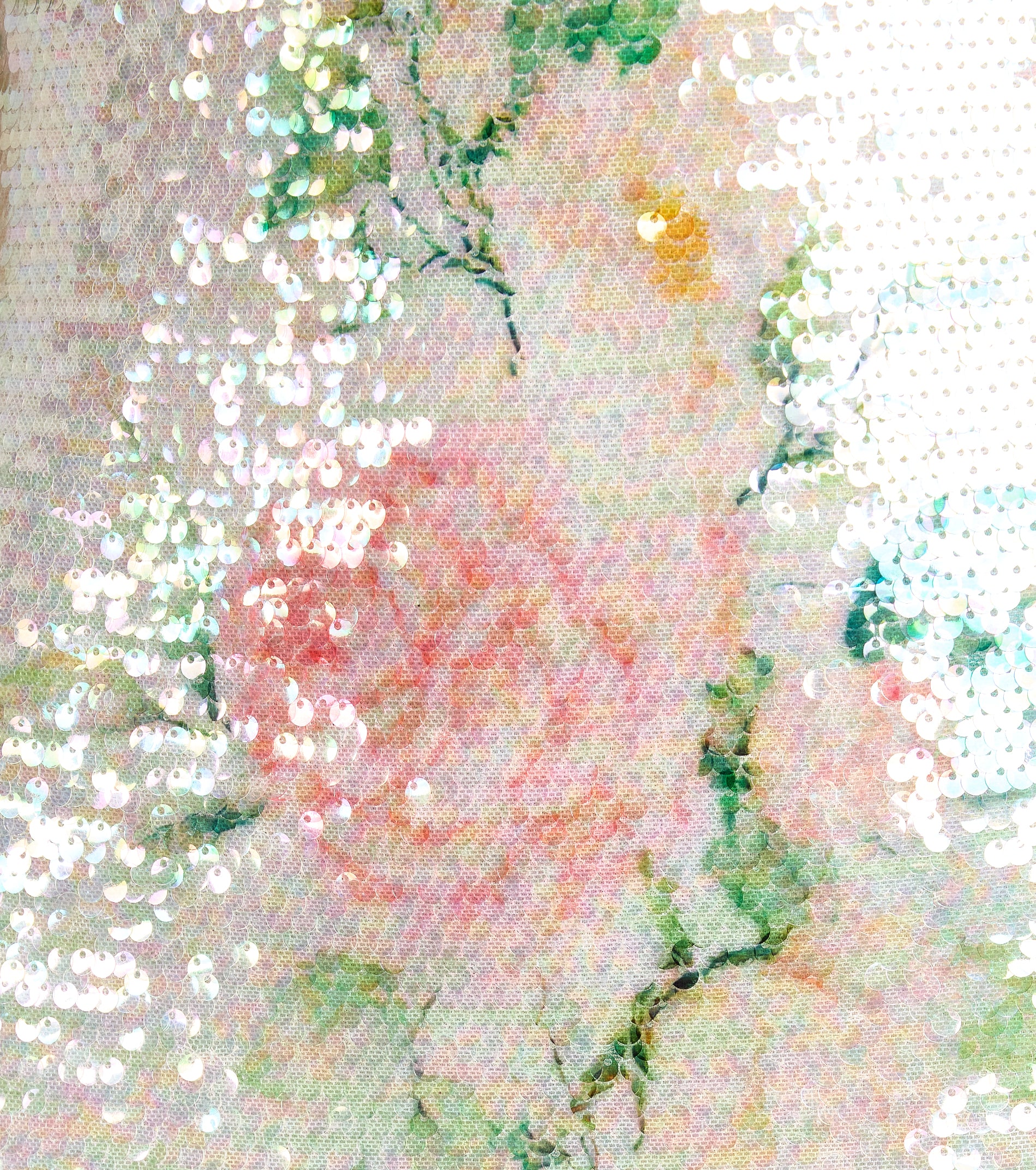 Magnolia Floral Sequin Bow Back Mini Dress