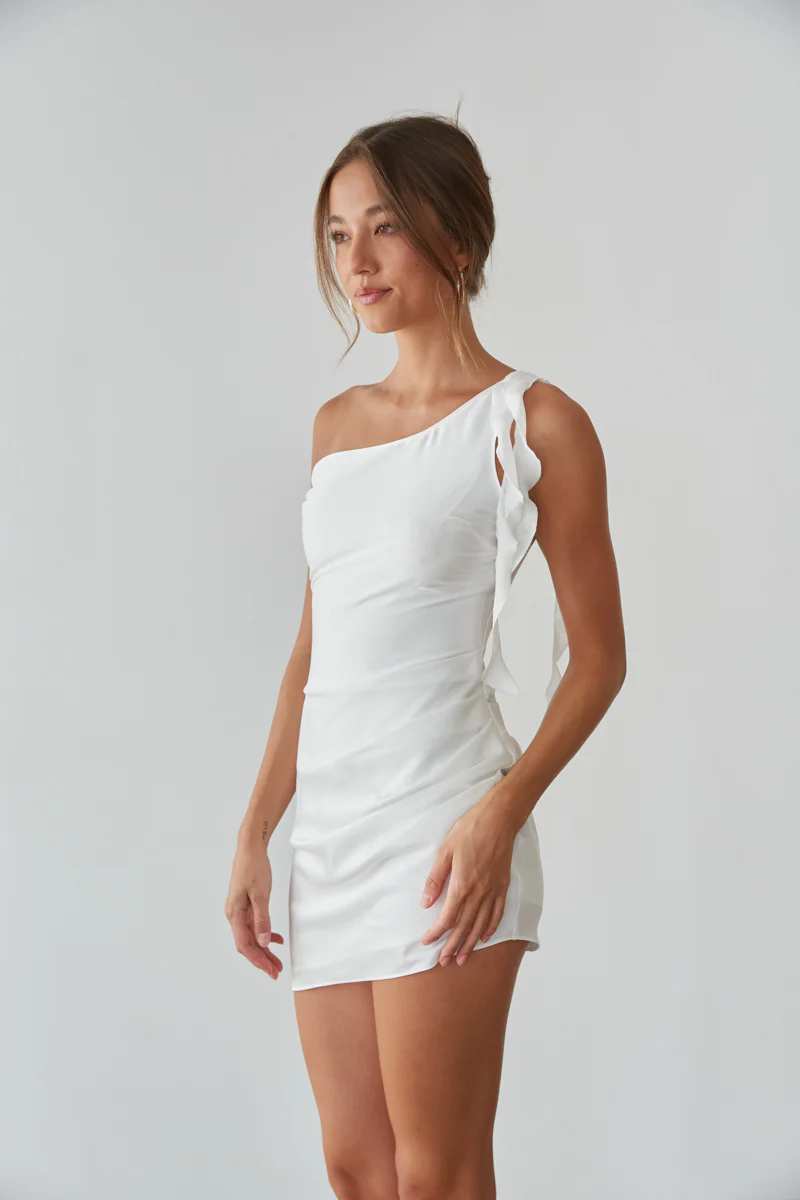Sonia Draped One Shoulder Mini Dress