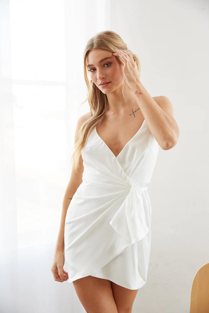 Fiora Wrap Mini Dress