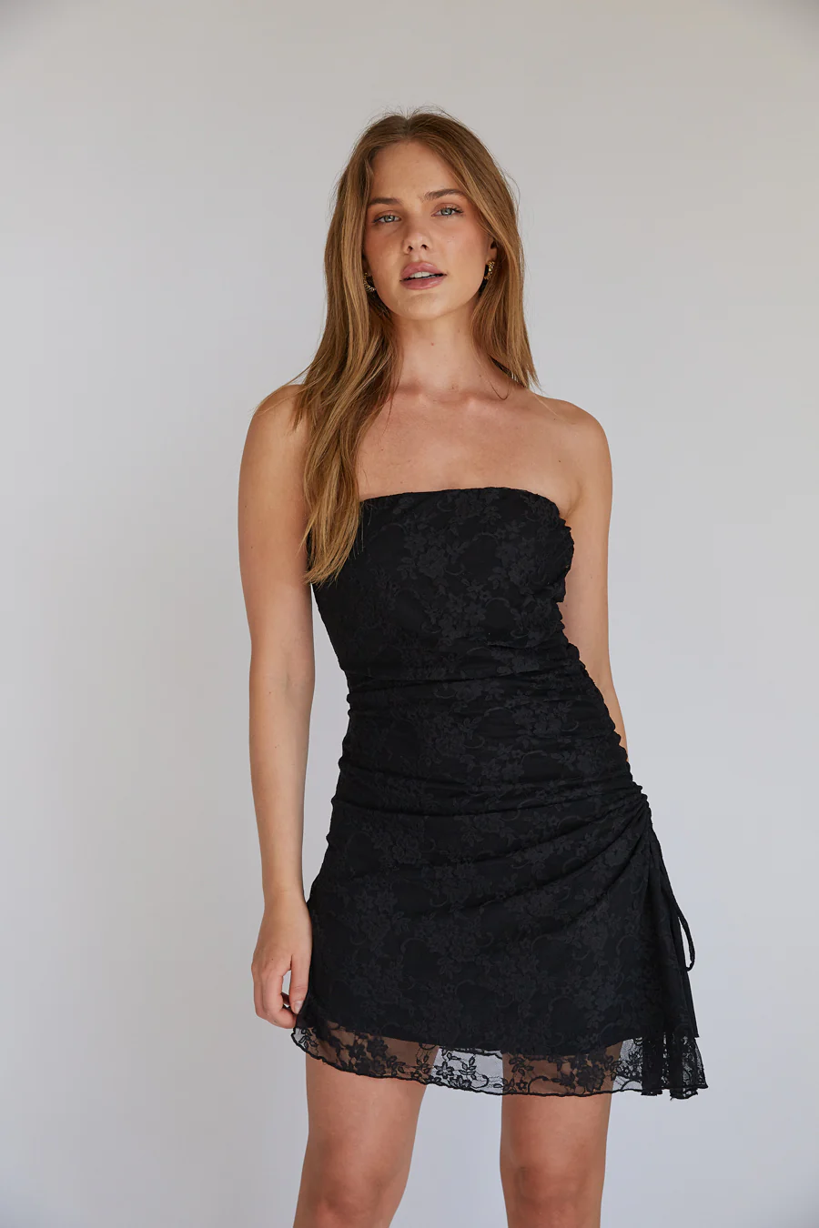 Bethany Strapless Cinch Mini Dress