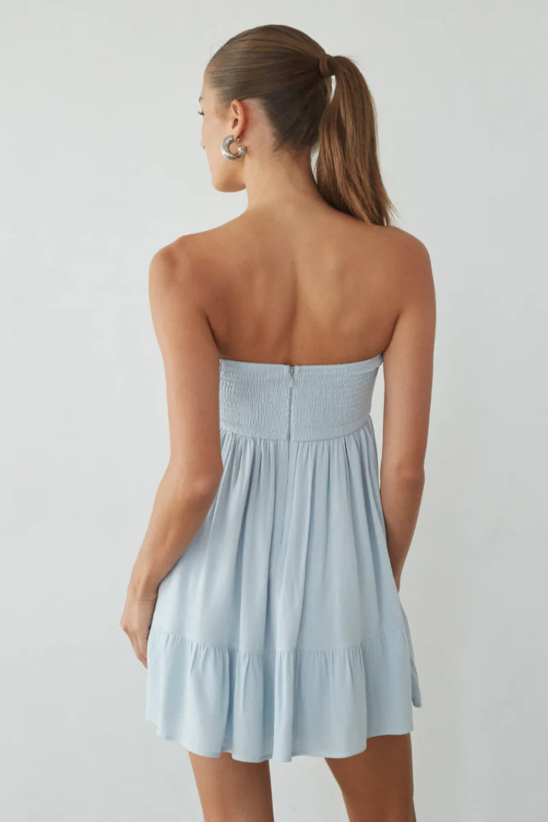 Lyric Babydoll Tie Mini Dress