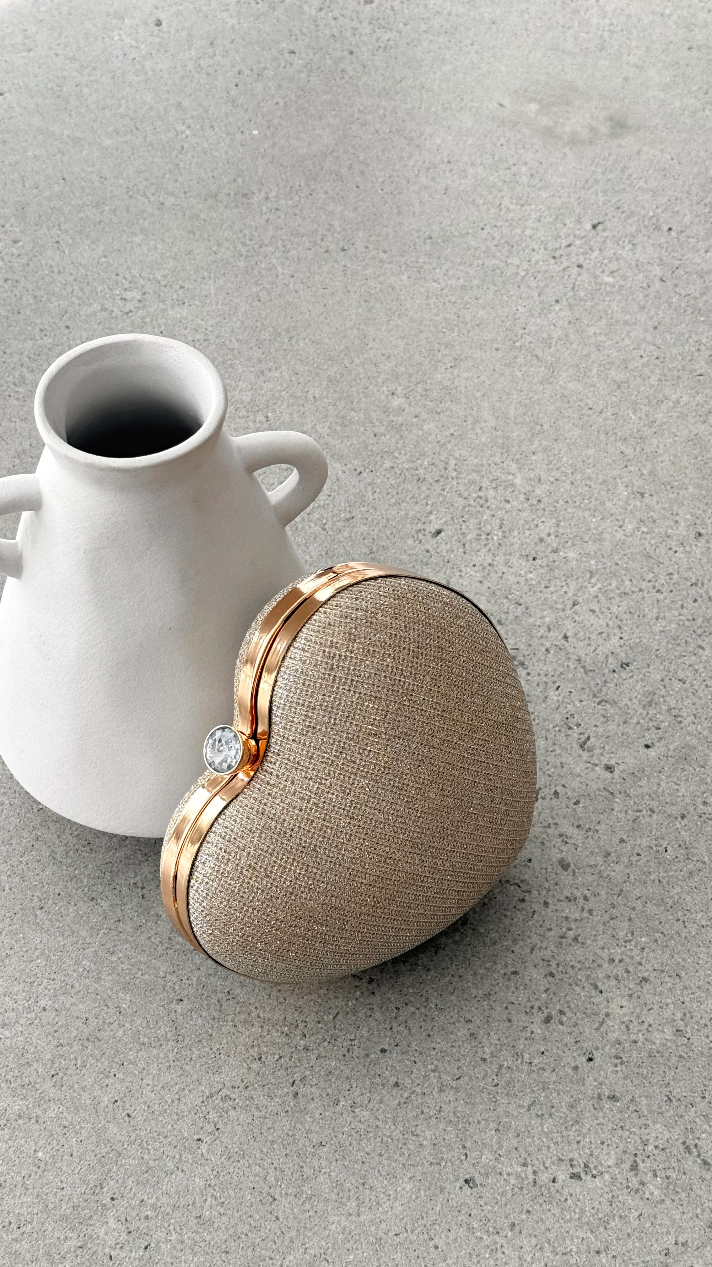 Zana Heart Bag - Gold