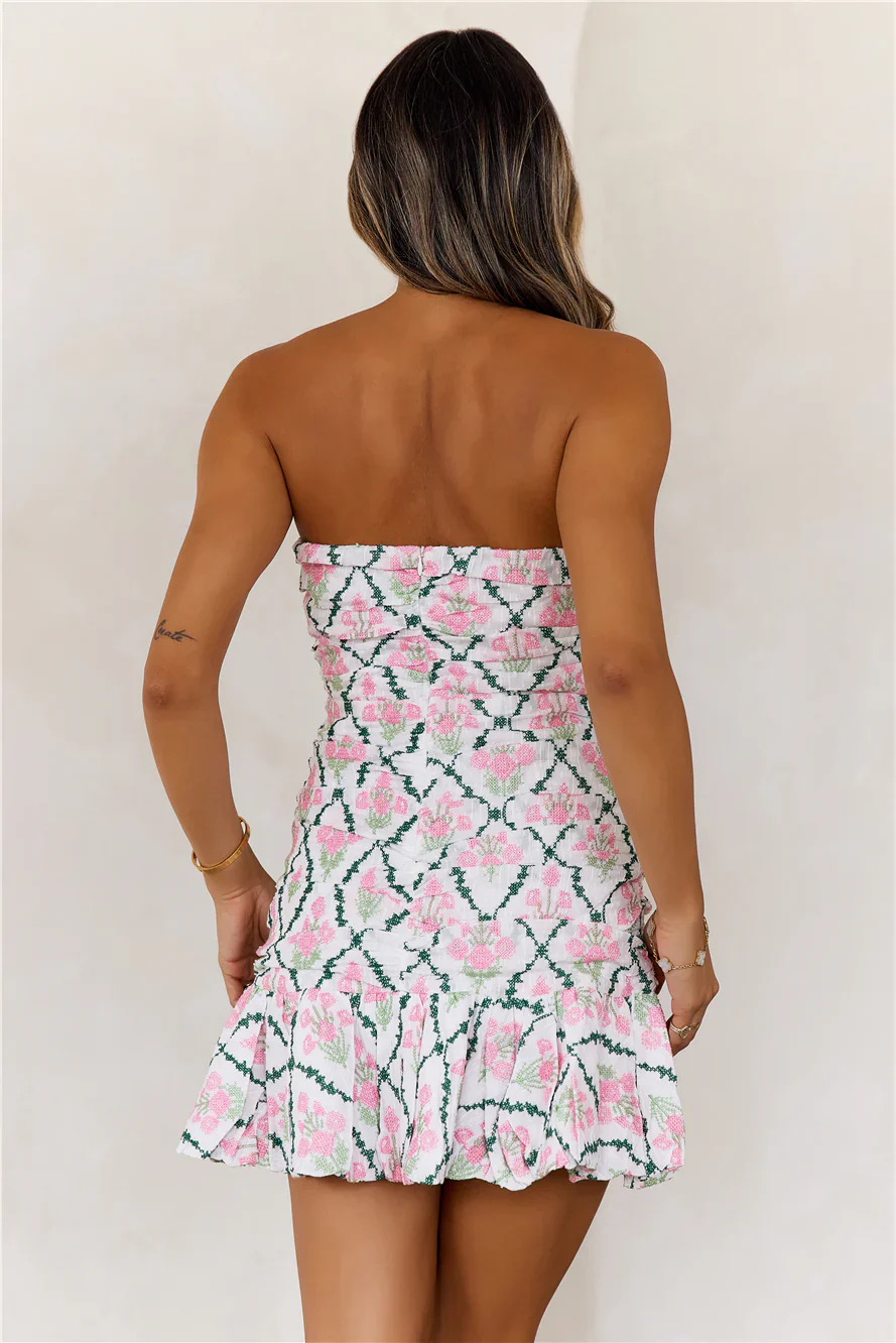 Dance My Way Mini Dress Green