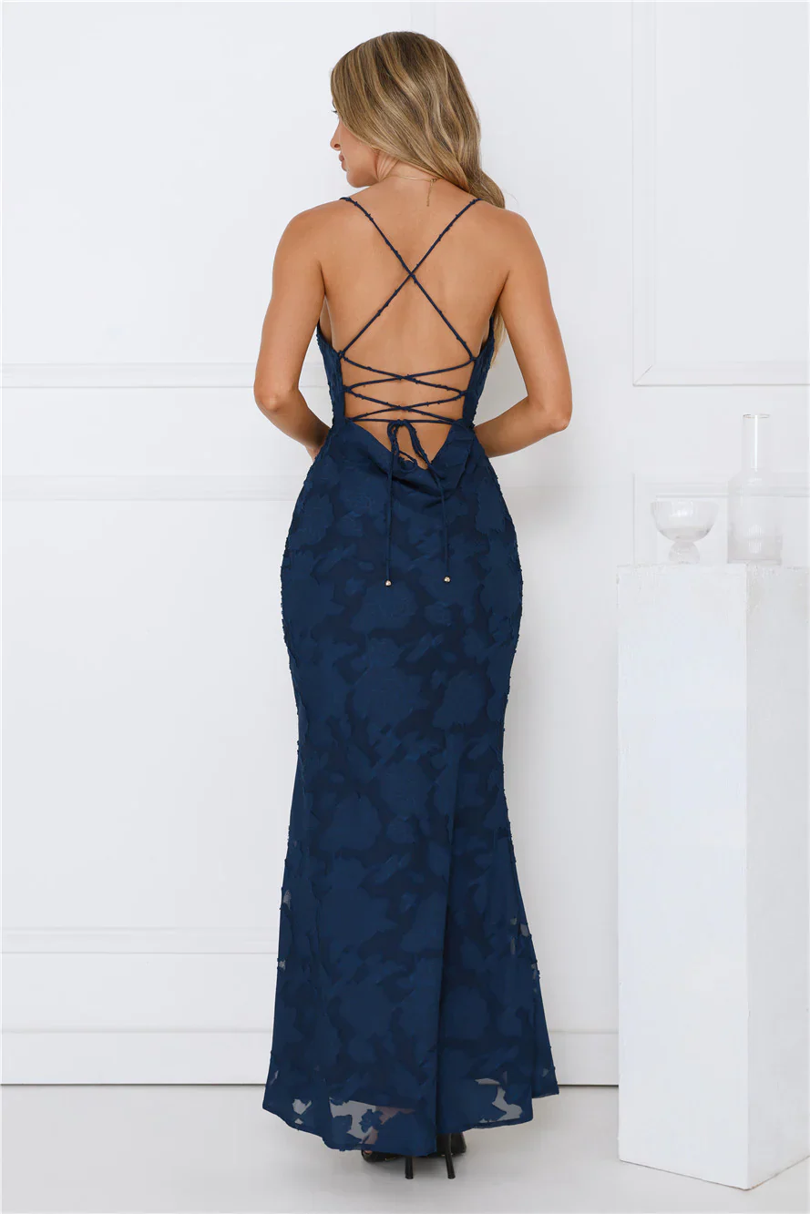 Bridge To Wonderland Maxi Dress Navy