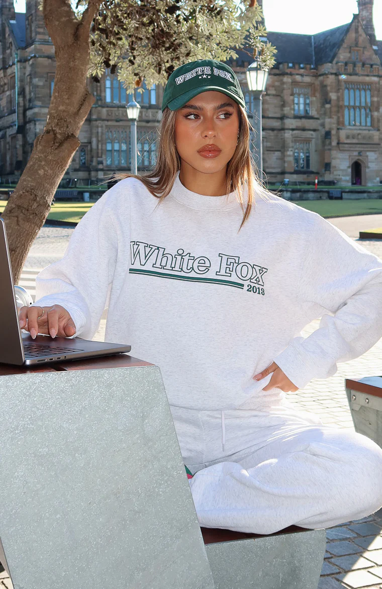 No Hesitation Oversized Sweater Grey Marle