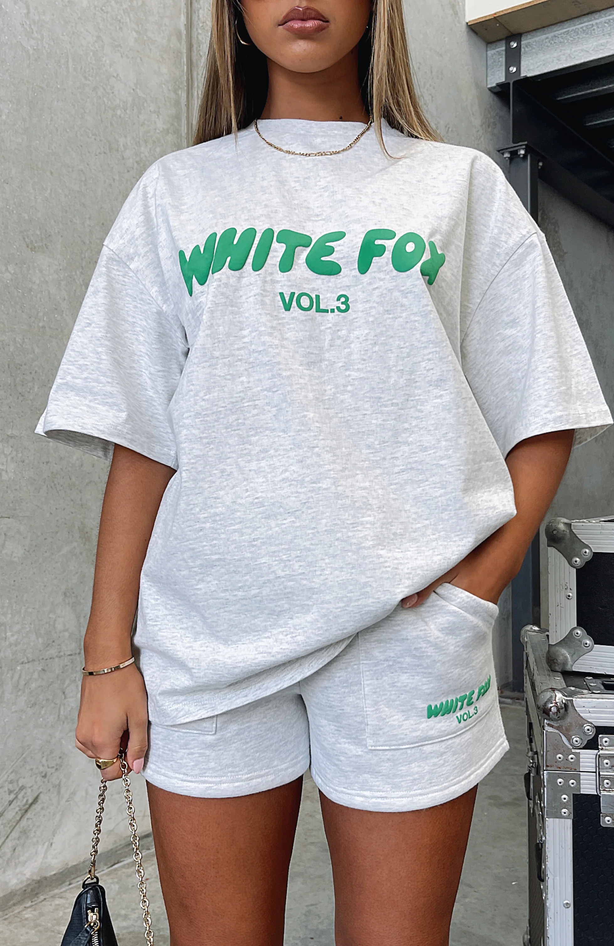 Offstage Oversized Tee Glacier Grey