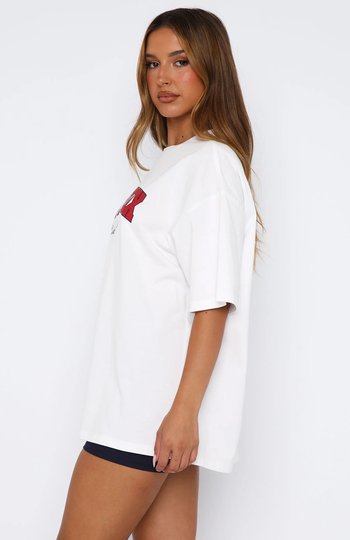Leave It For Me Oversized Tee White