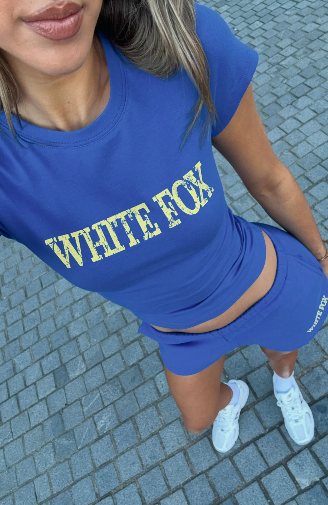 Brand New Start Baby Tee Electric Blue