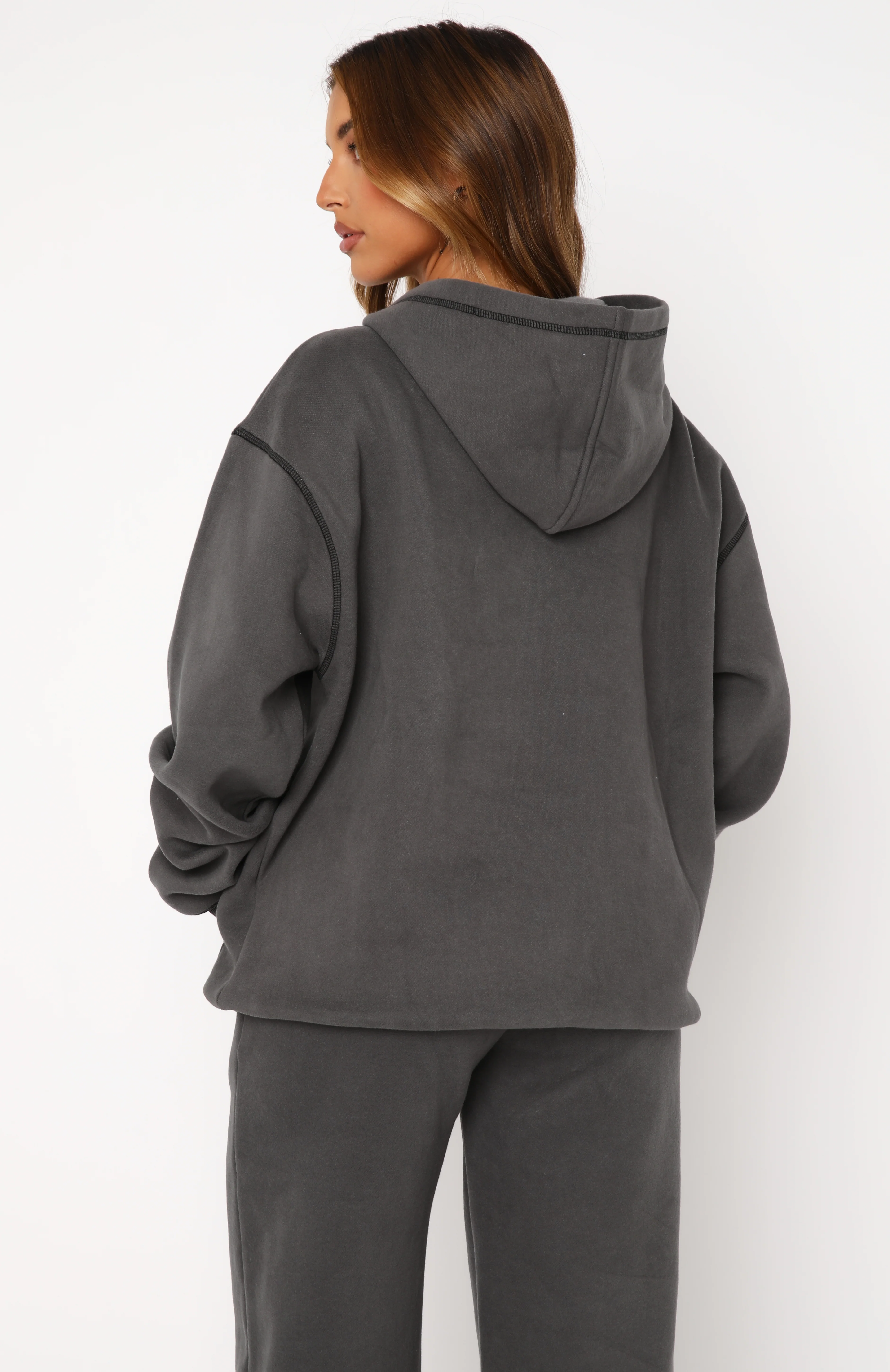 Instant Attraction Oversized Hoodie Charcoal