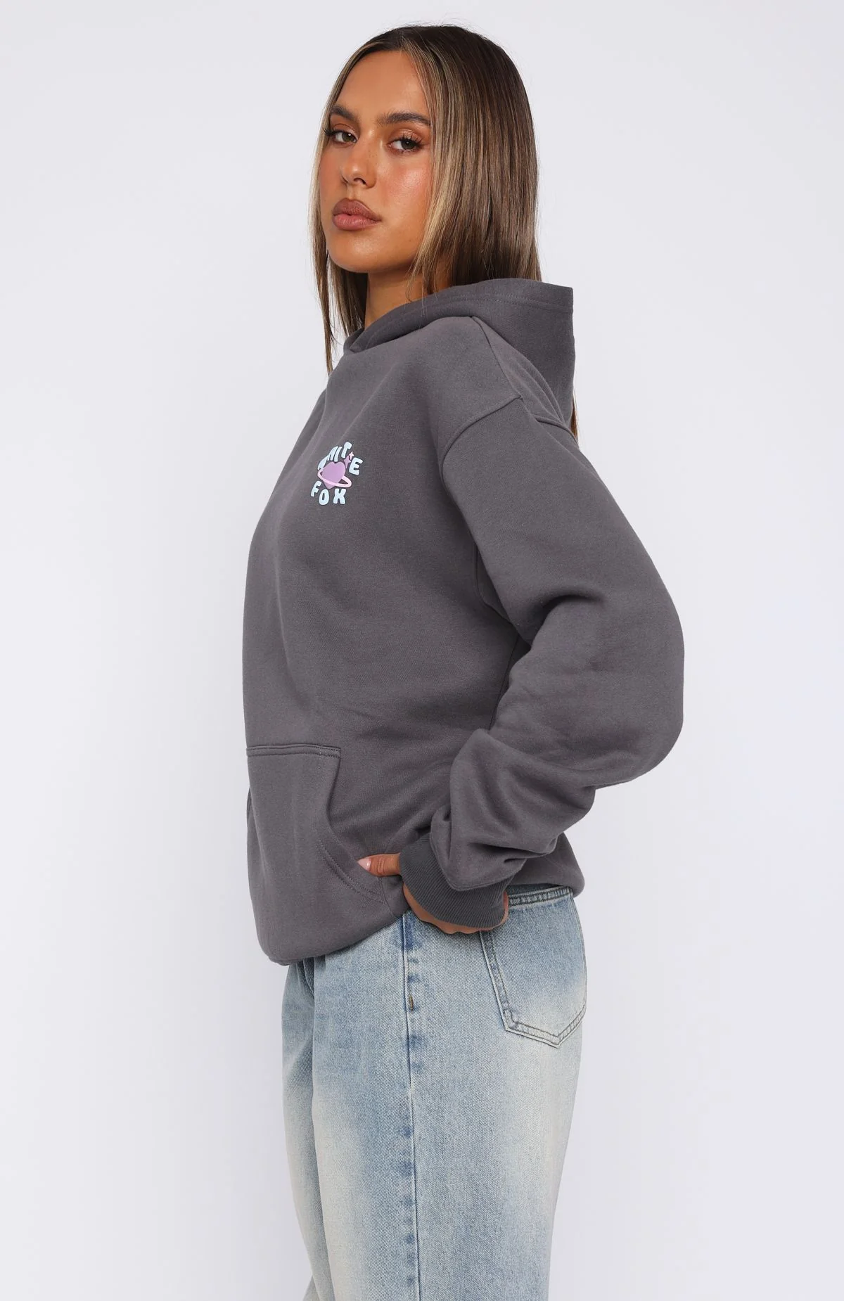 Not From This World Oversized Hoodie Volcanic
