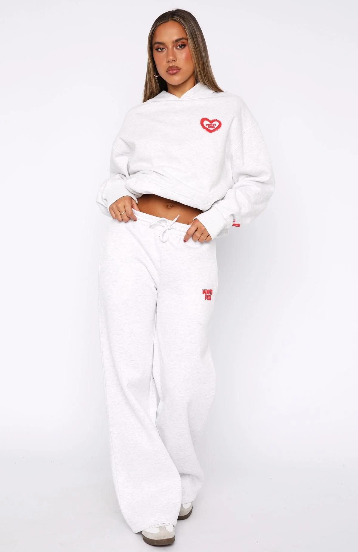 11th Street City Girl At Heart Wide Leg Sweatpants Cherry Glaze