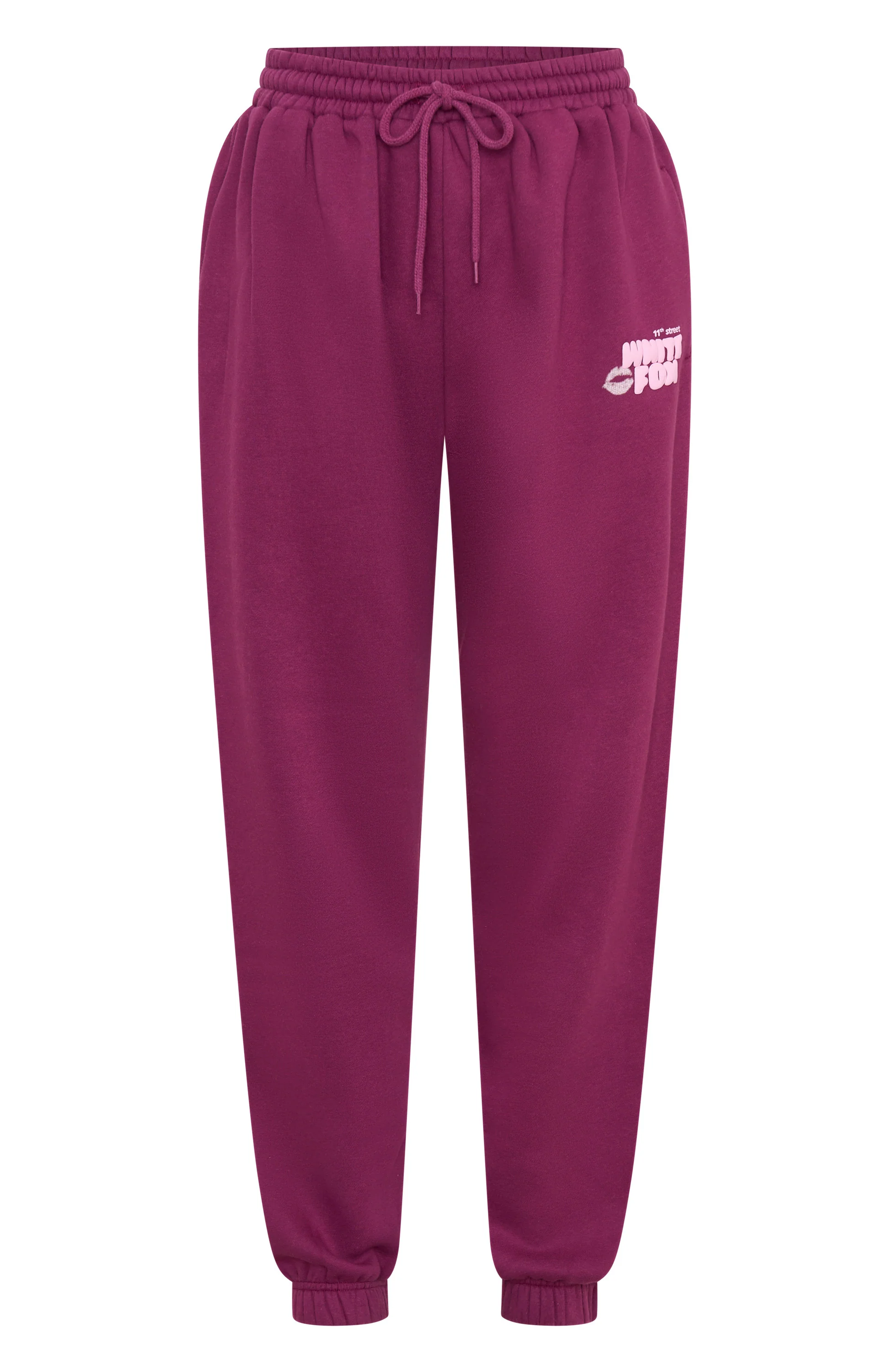 11th Street Sweet Kisses Sweatpants Very Berry