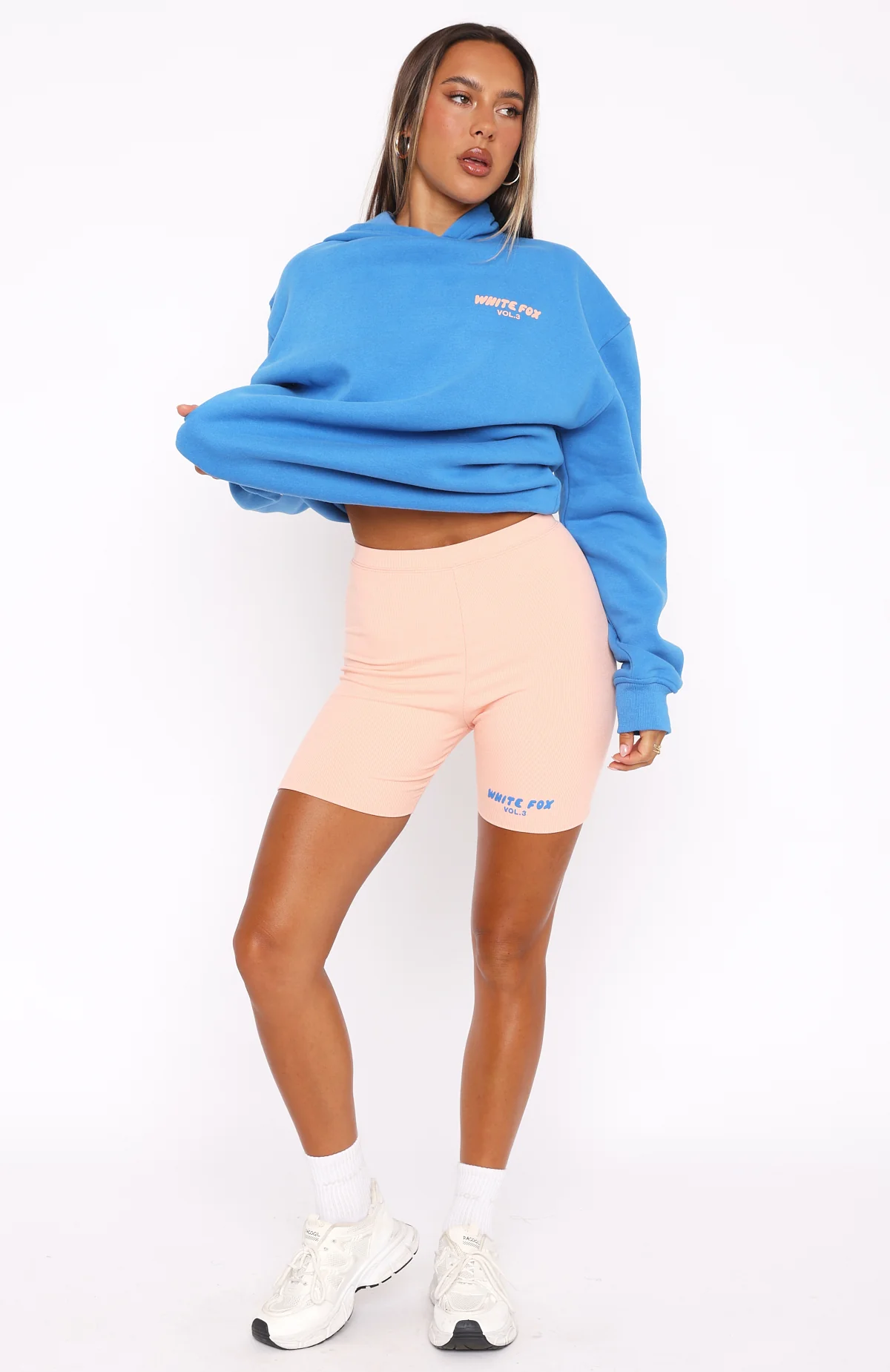 Offstage Ribbed Bike Shorts Apricot Ice