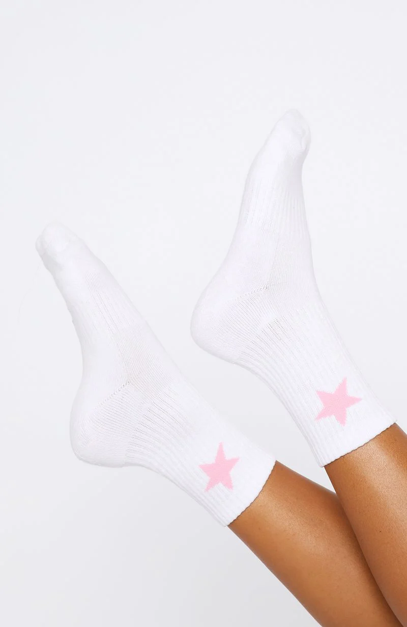 From The Archives Socks White/Pink