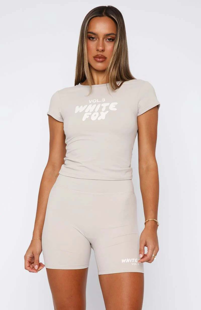 Offstage Fitted Baby Tee Moon