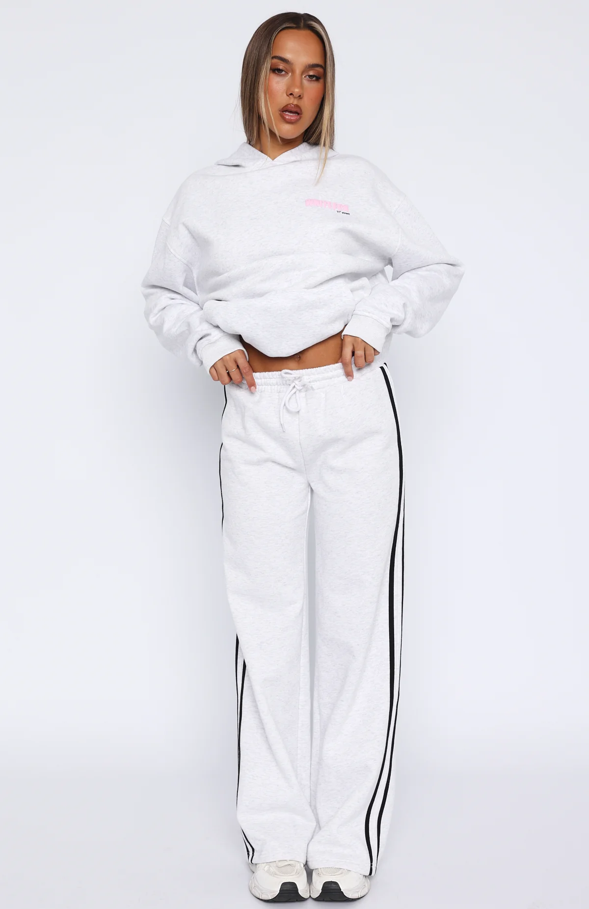 11th Street Out & About Wide Leg Sweatpants Glaze