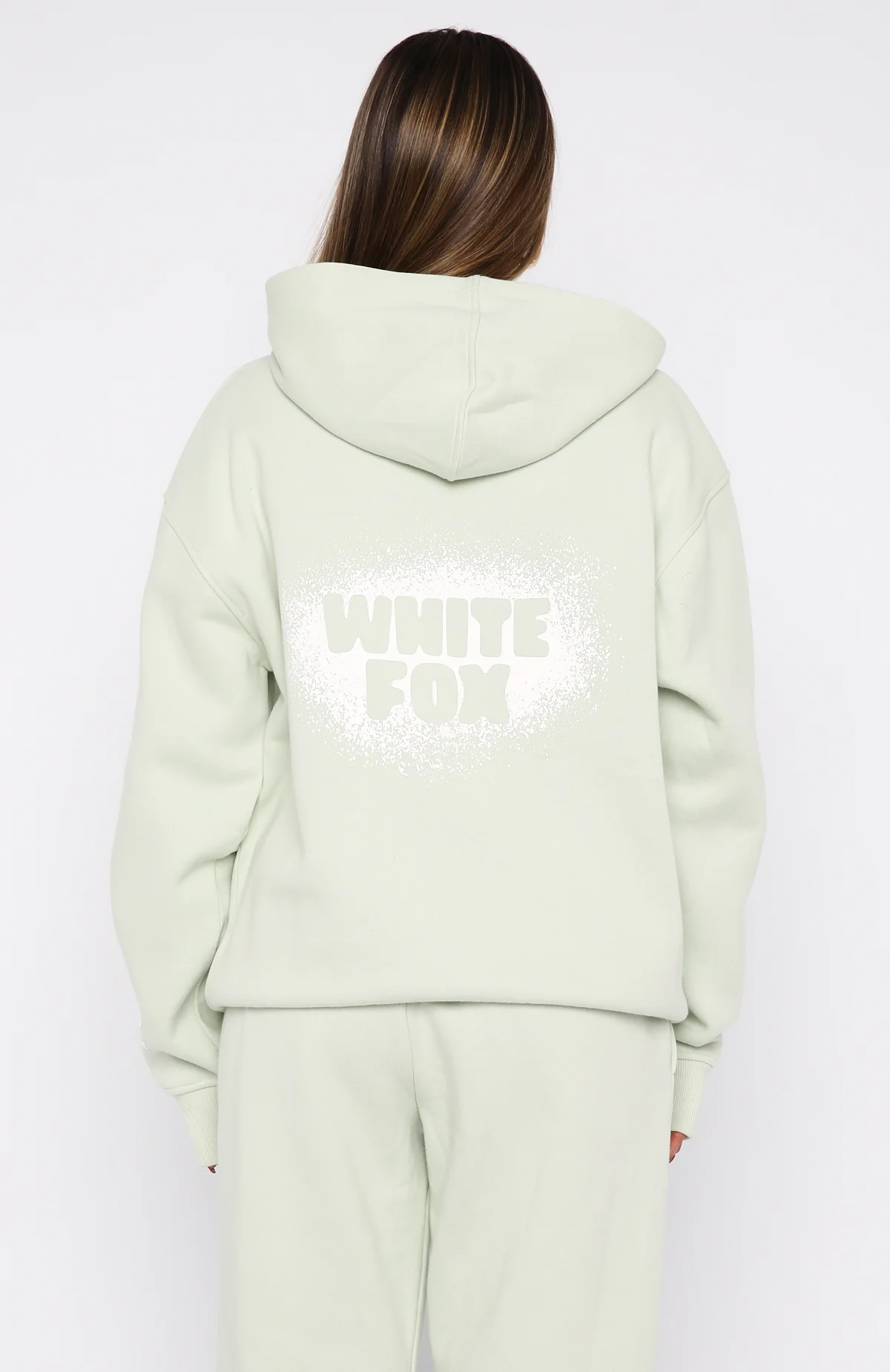 11th Street Keeping It Real Oversized Hoodie Iced Matcha