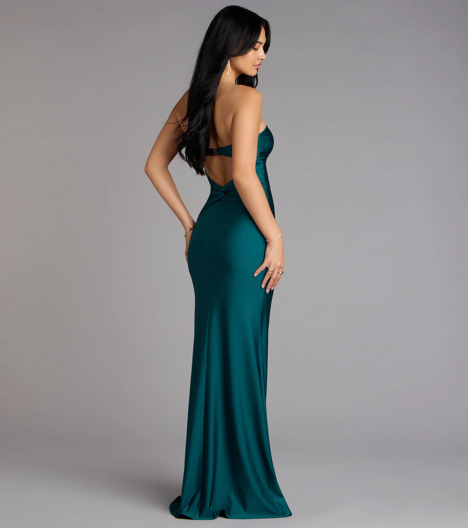 Margret Strapless Cutout Mermaid Formal Dress