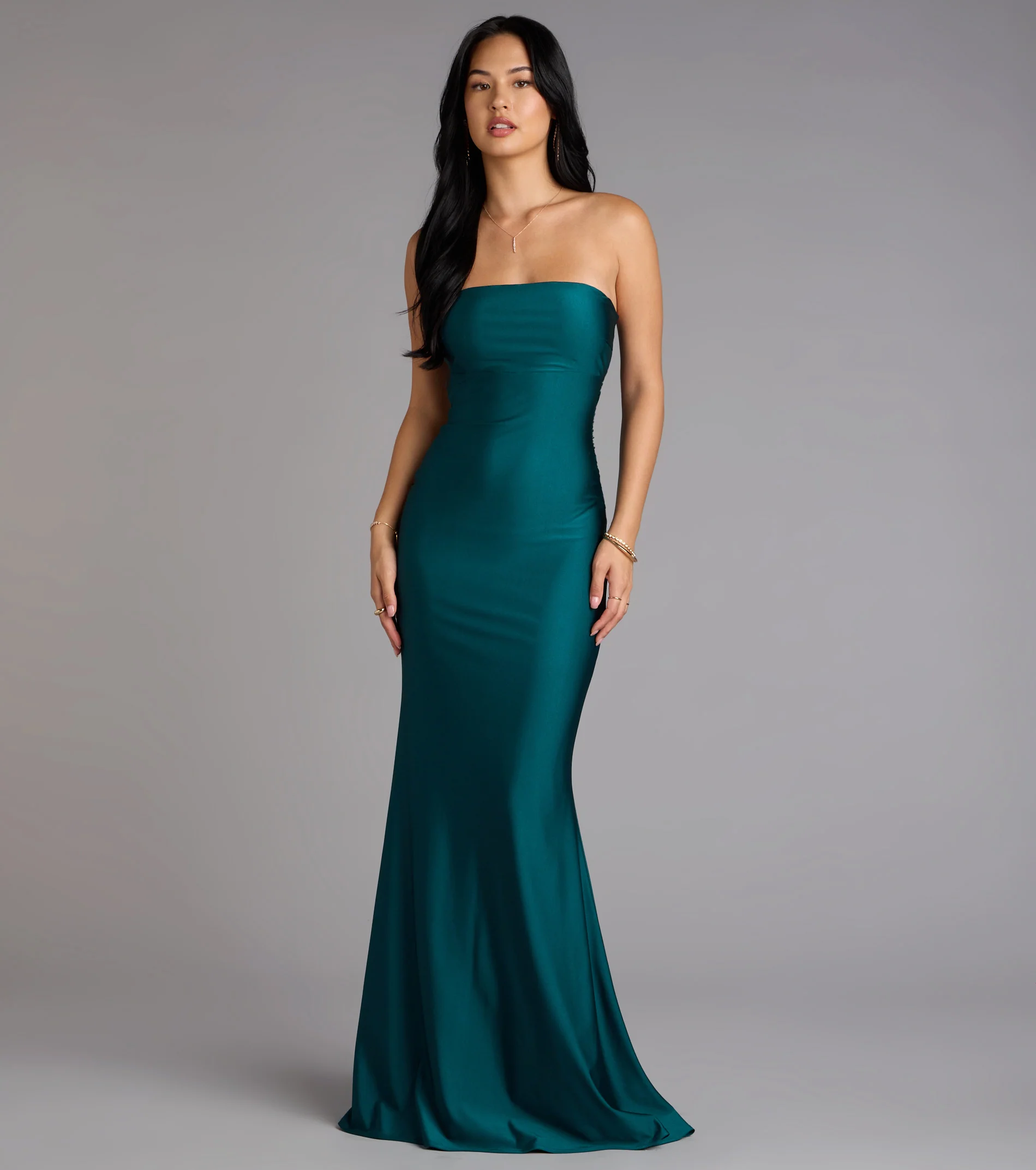 Margret Strapless Cutout Mermaid Formal Dress