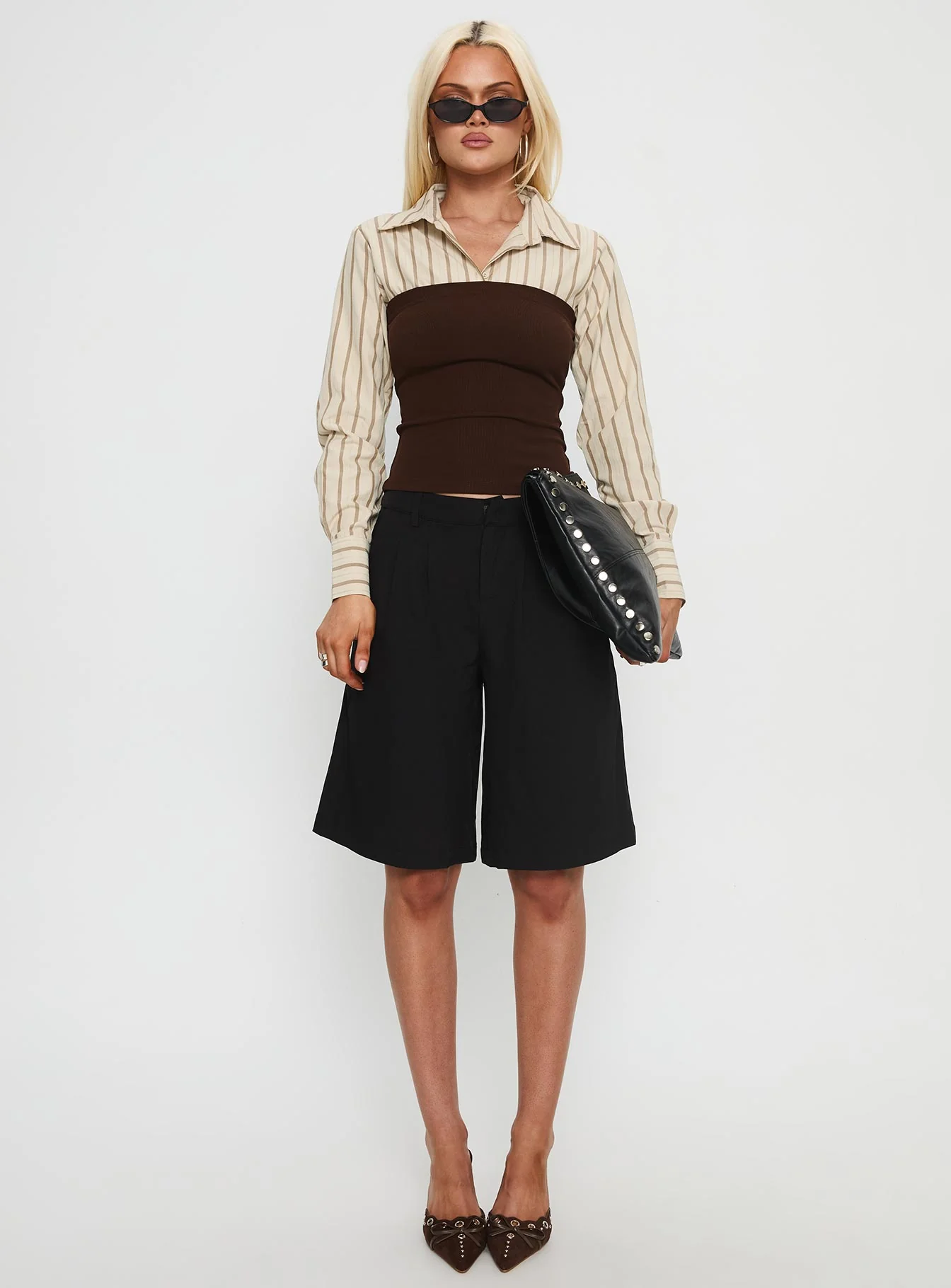 Dawnette Layered Long Sleeve Top Multi