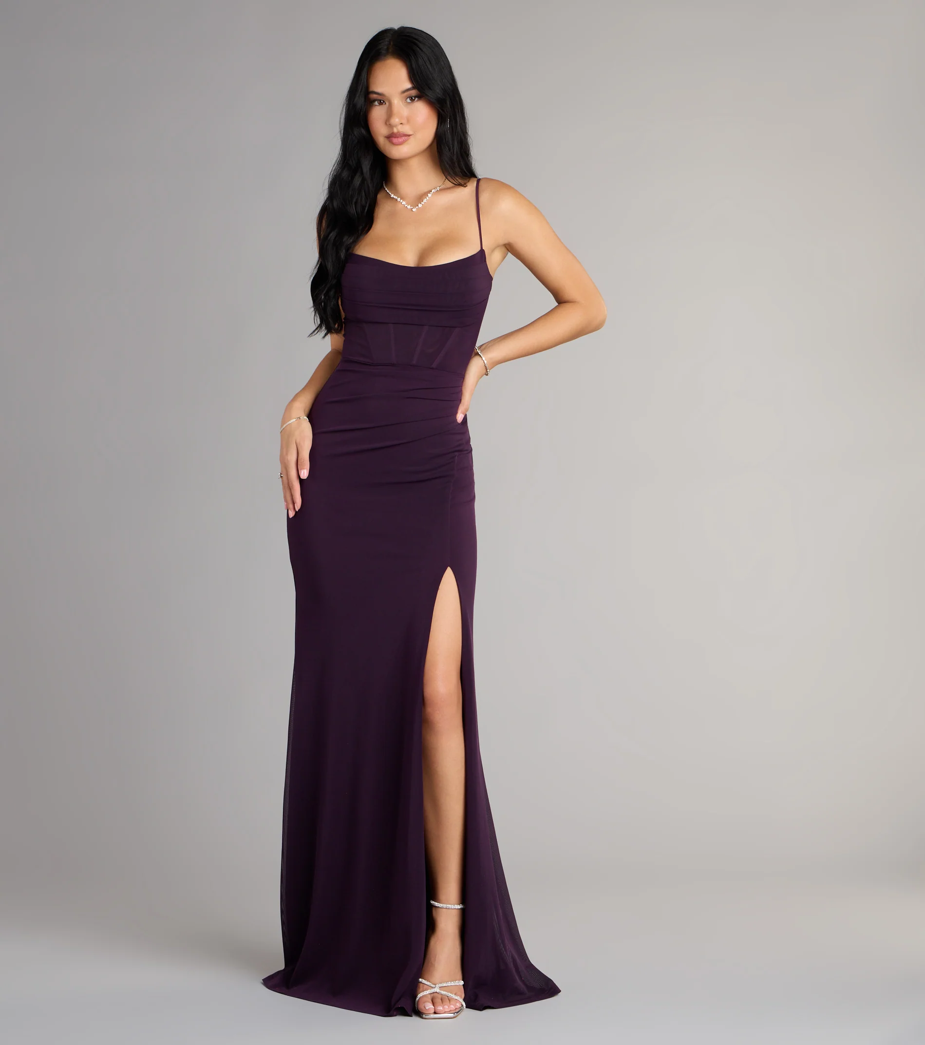 Marabella Mesh Corset Mermaid Formal Dress