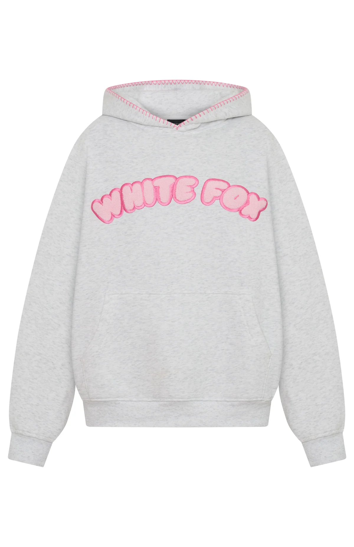 Vol. 1 Front Graphic Oversized Hoodie Grey Marle