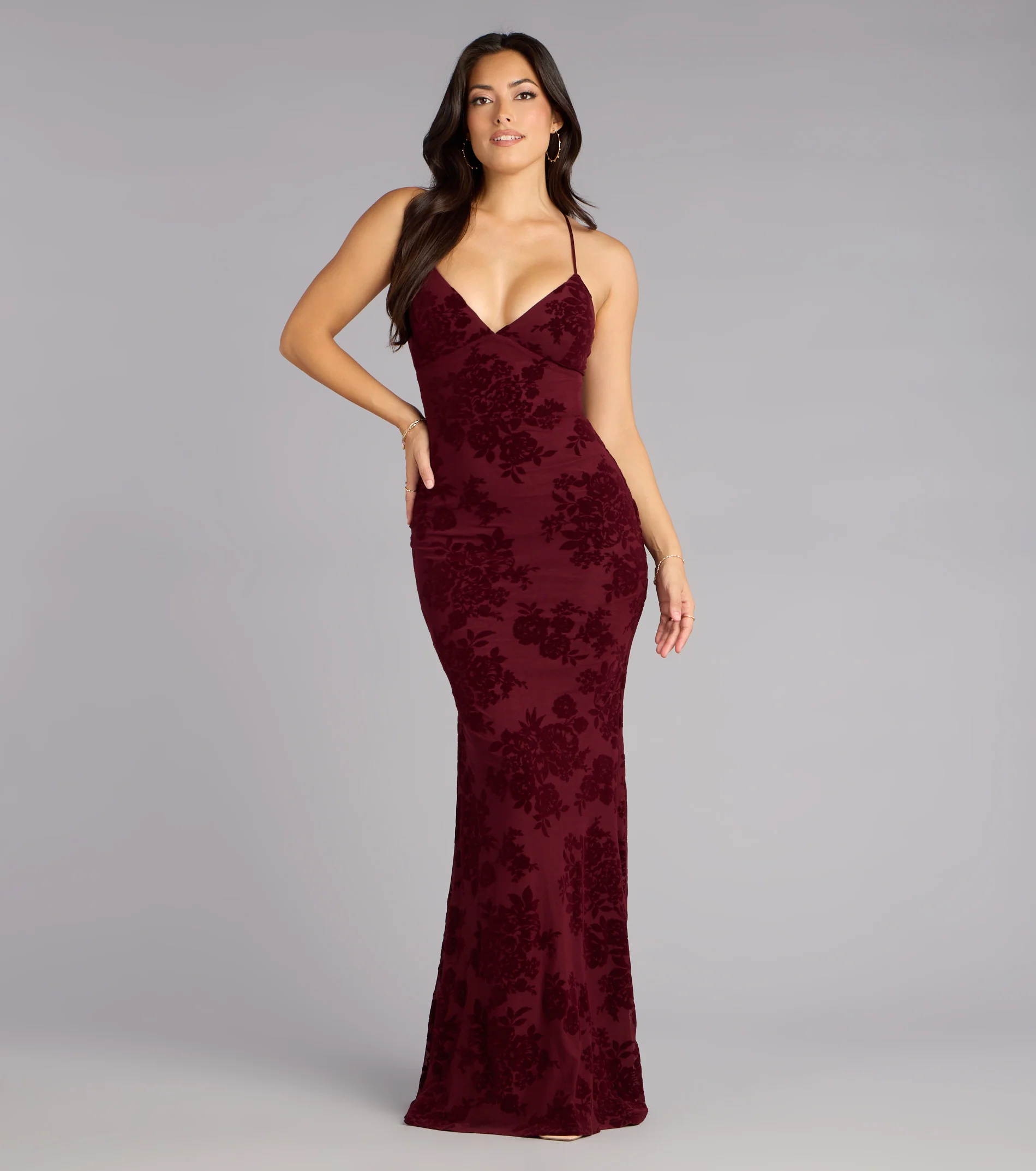 Clarence Lace-Up Mermaid Formal Dress