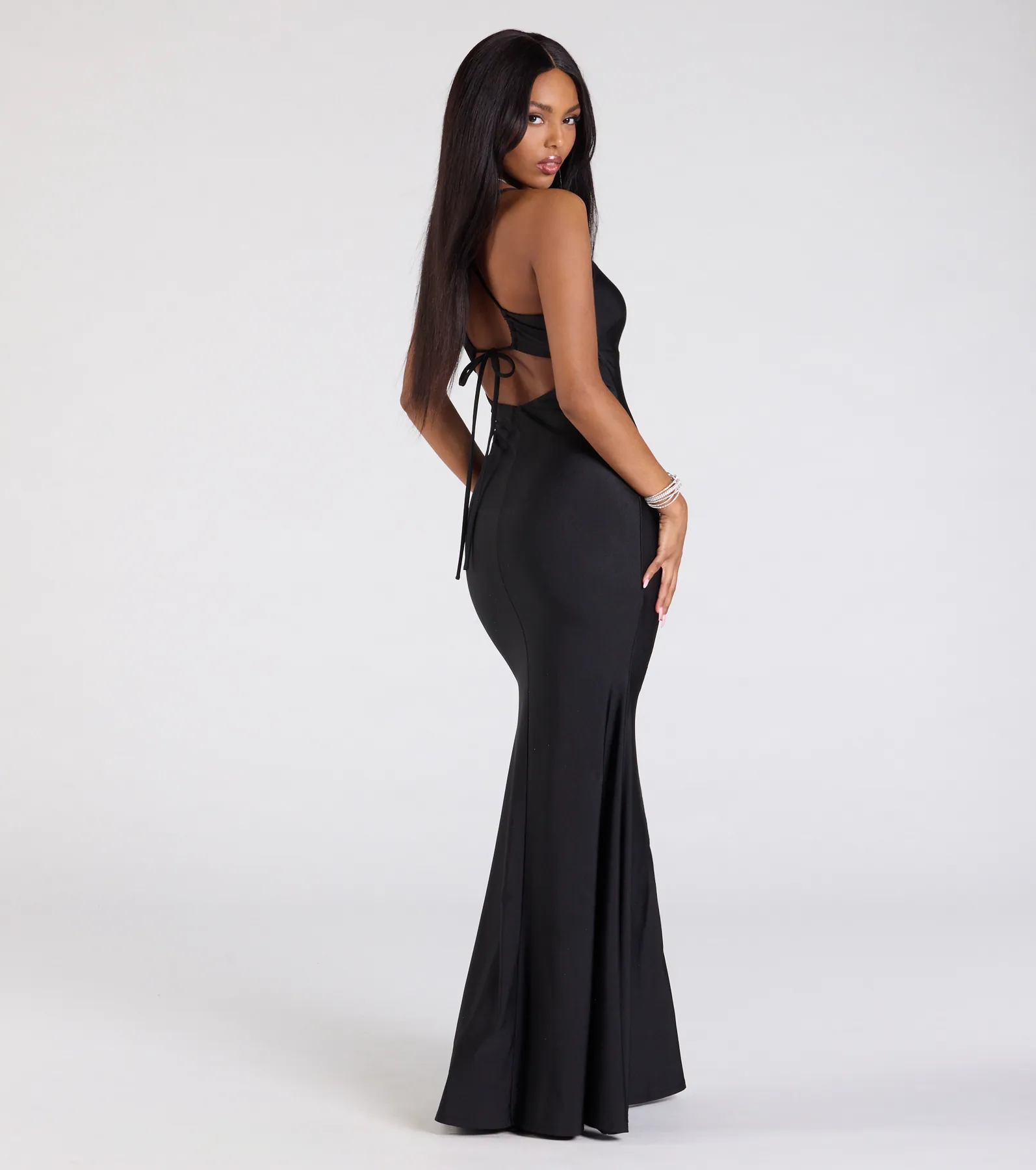 Mindy Strappy Back Mermaid Formal Dress