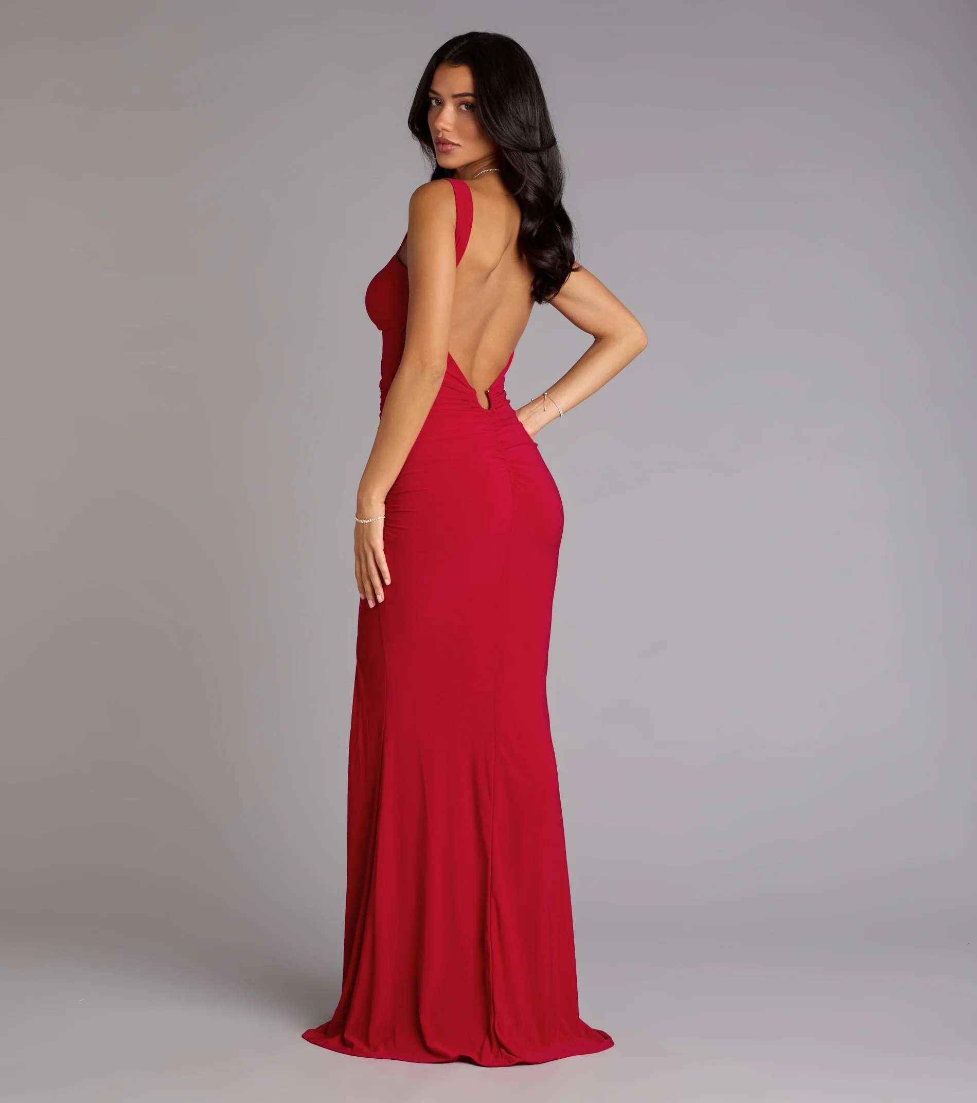 Zooey Open Back Mermaid Formal Dress