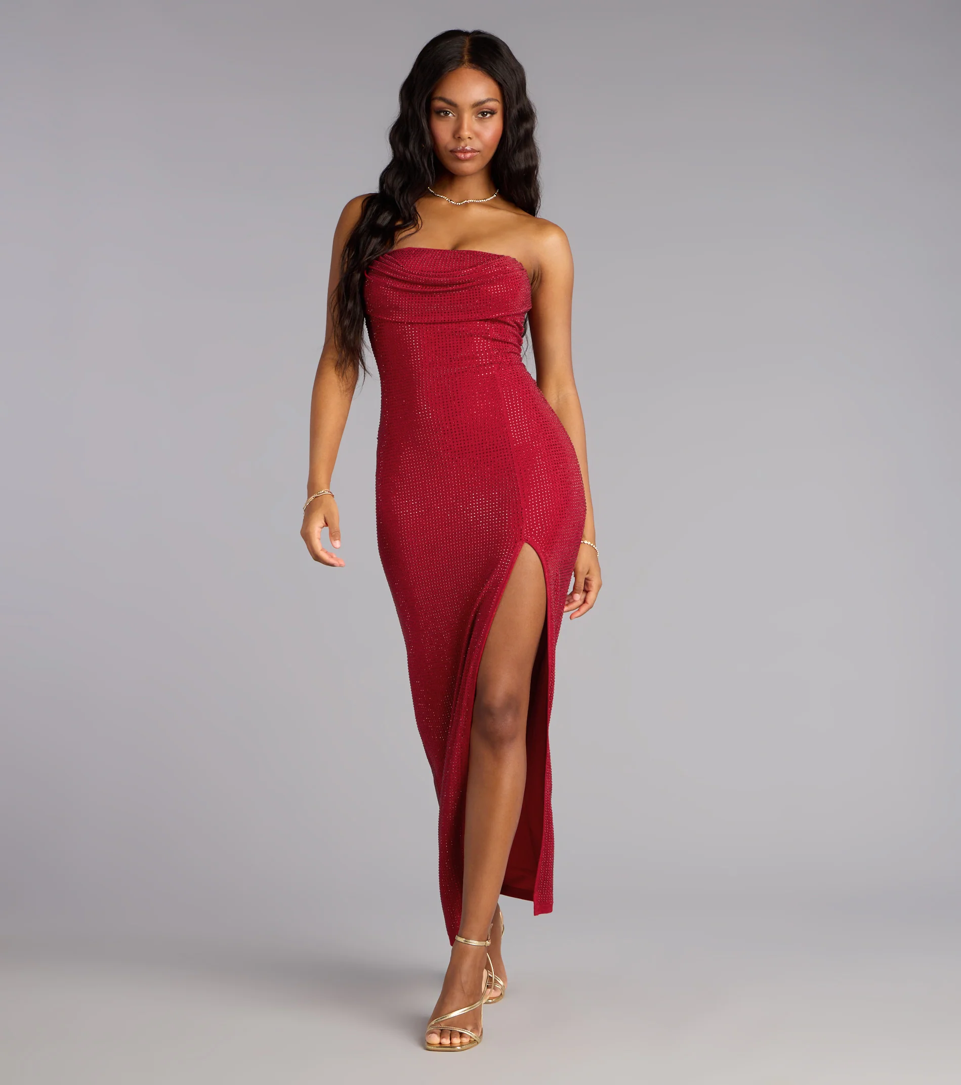 Desirae Rhinestone Formal Dress