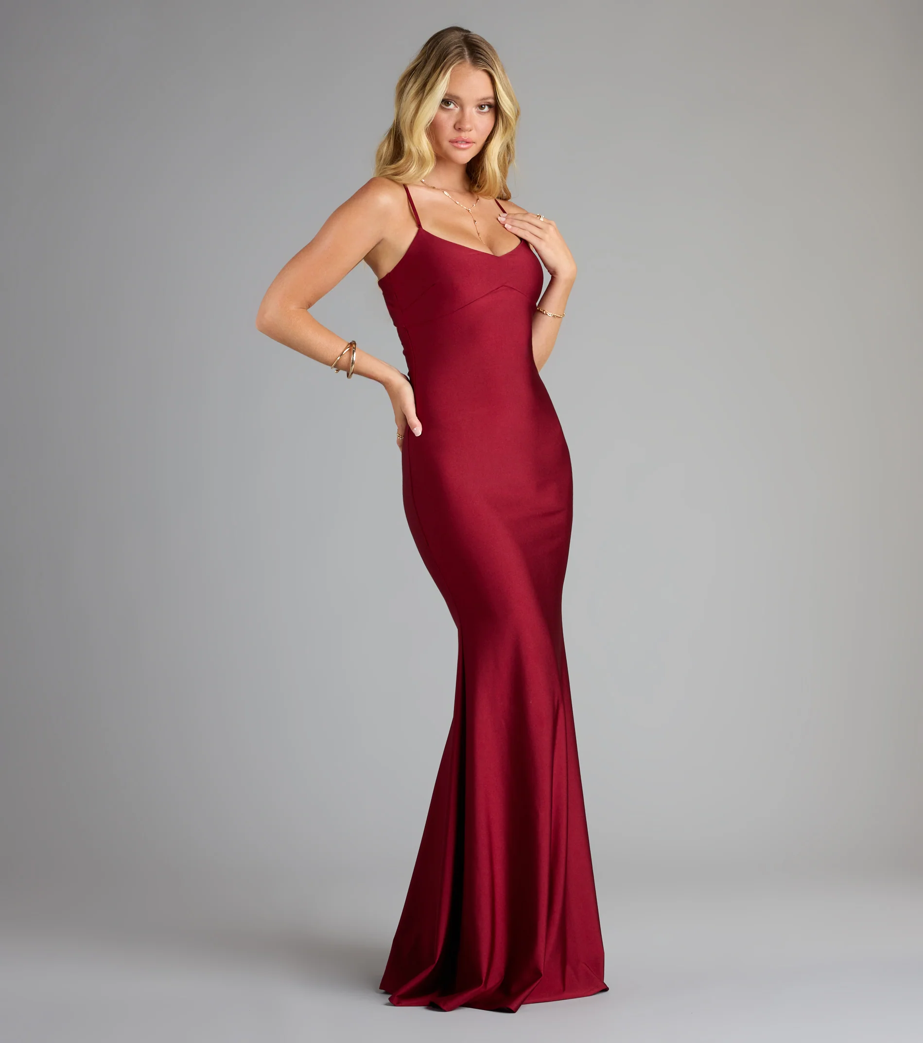 Mindy Strappy Back Mermaid Formal Dress