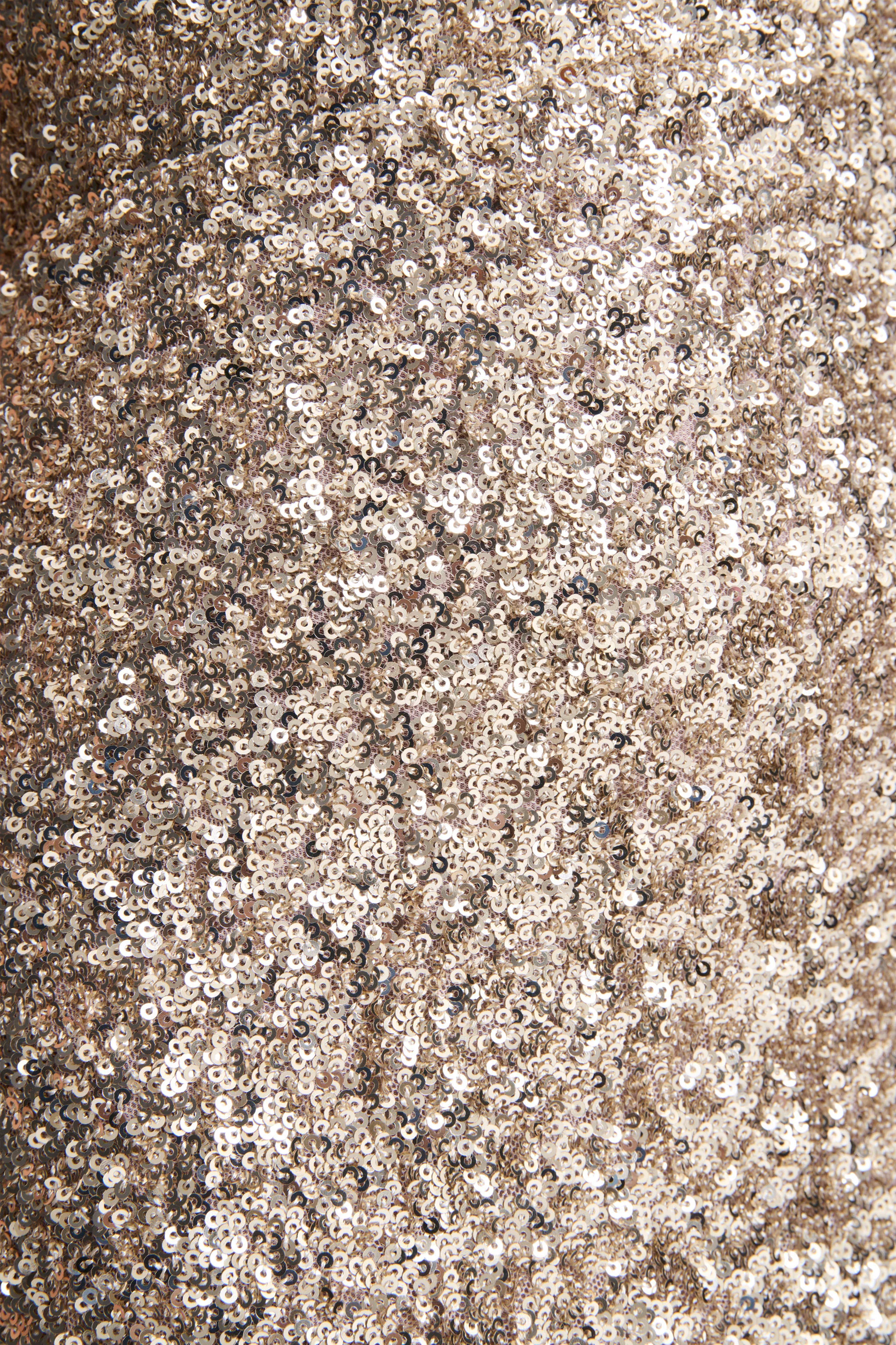 Renelle | Gold Sequin Halter-Neck Maxi Dress