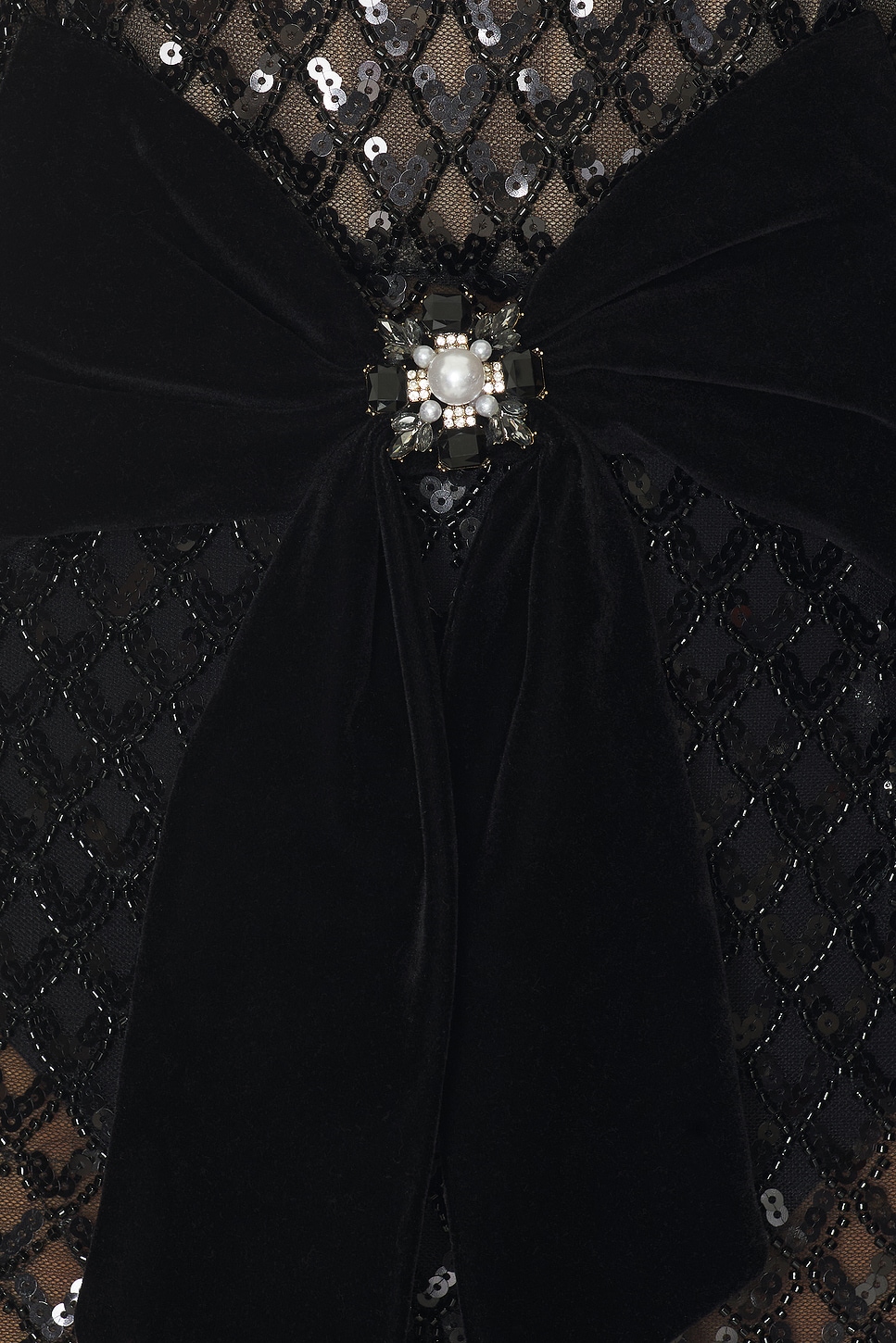 Farah Embellished Maxi Dress With Gloves