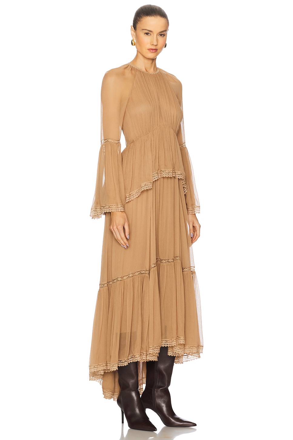 Peplum Flutter Dress