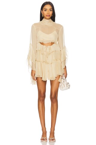 X Revolve Anyssa Ruffle Mini Dress