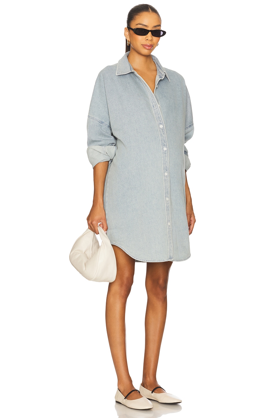 Denim Oversized Shirt Dress
