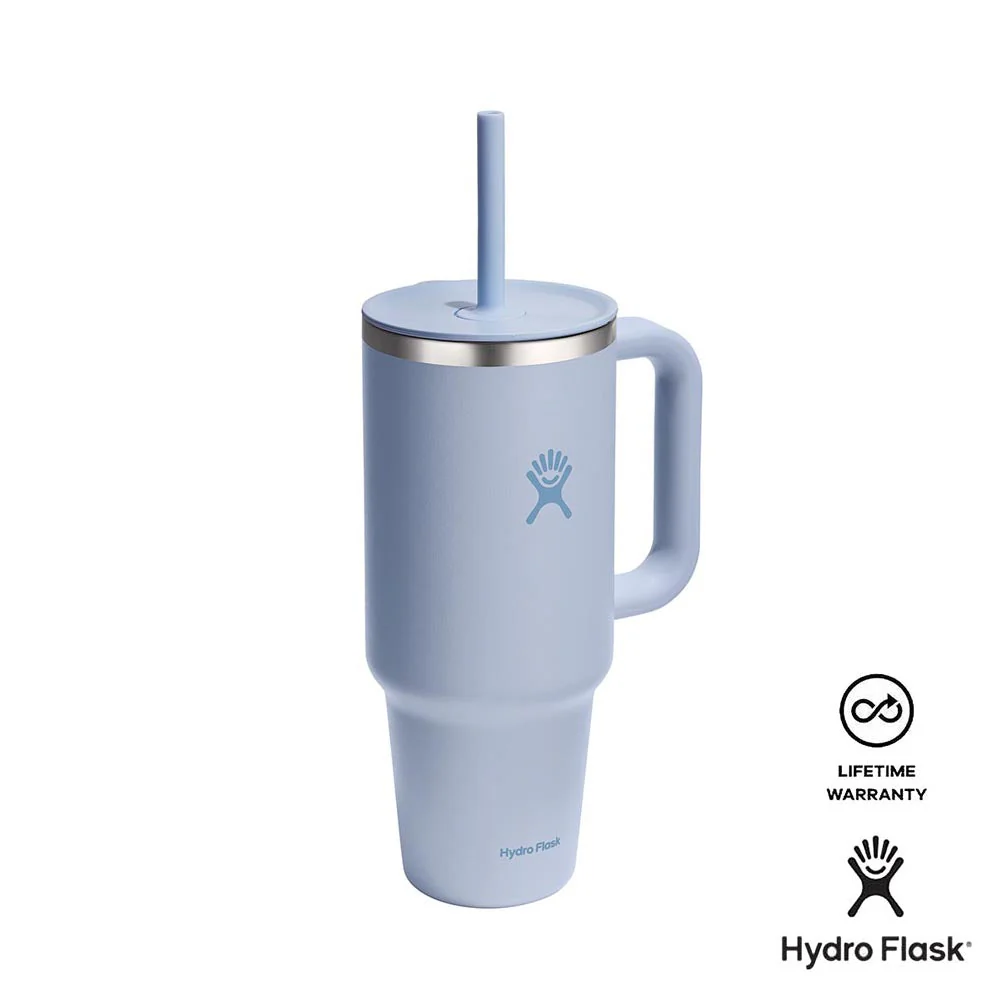 Hydro Flask 40 Oz All Around Travel Tumbler with Press-In Straw Lid - Surf
