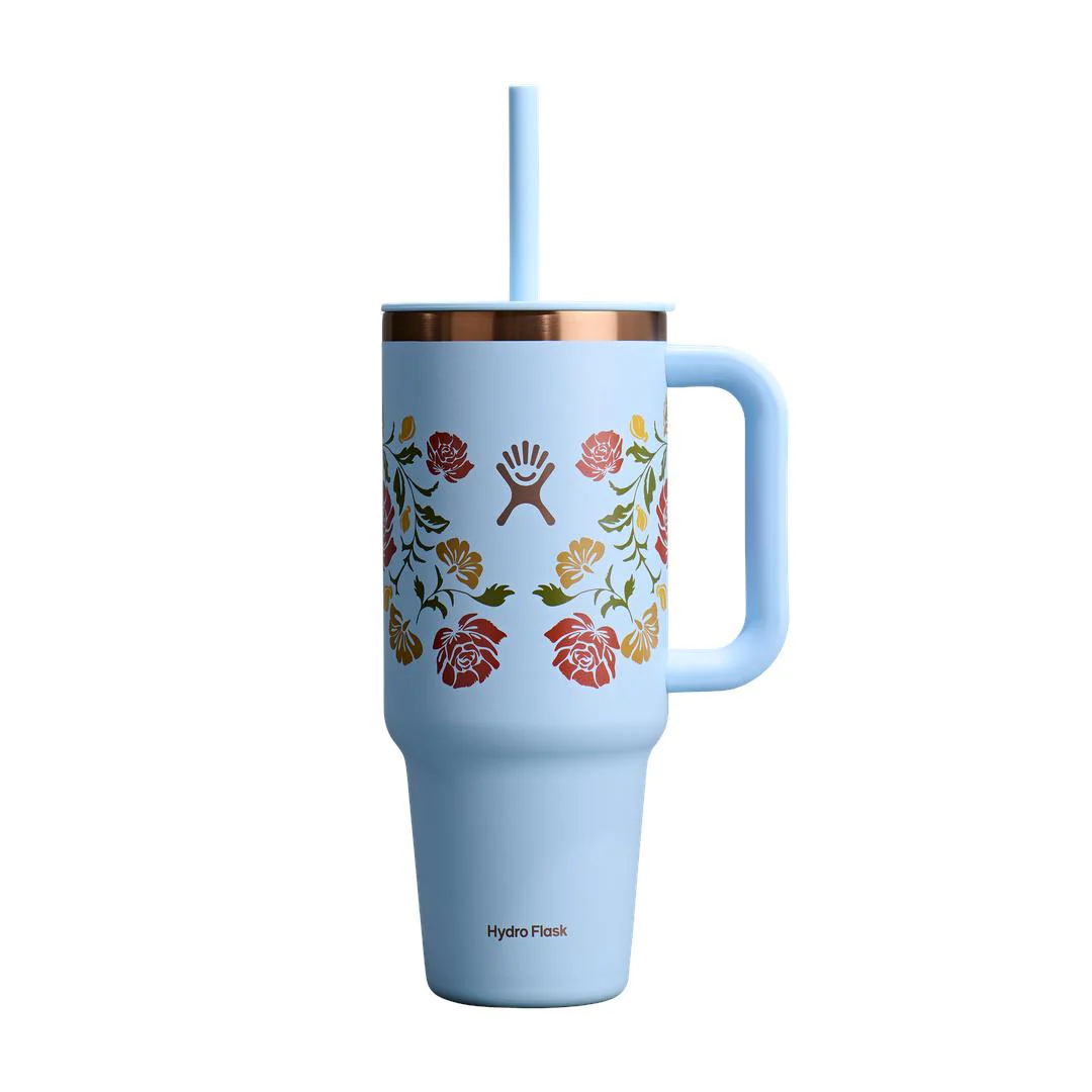 40OZ Travel Tumbler Western-Light Blue