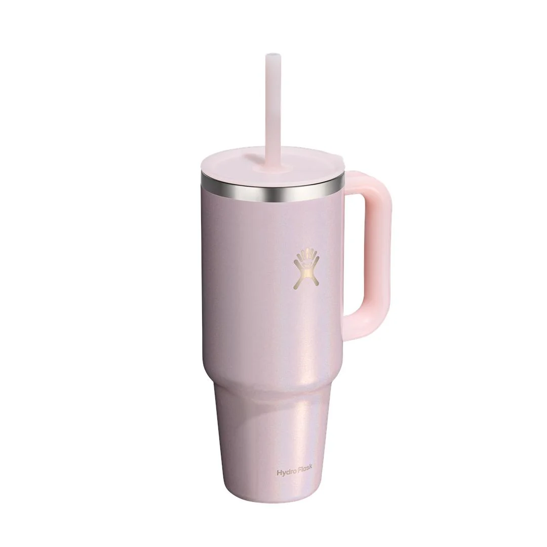 40OZ Travel Tumbler-Glimmer Pink