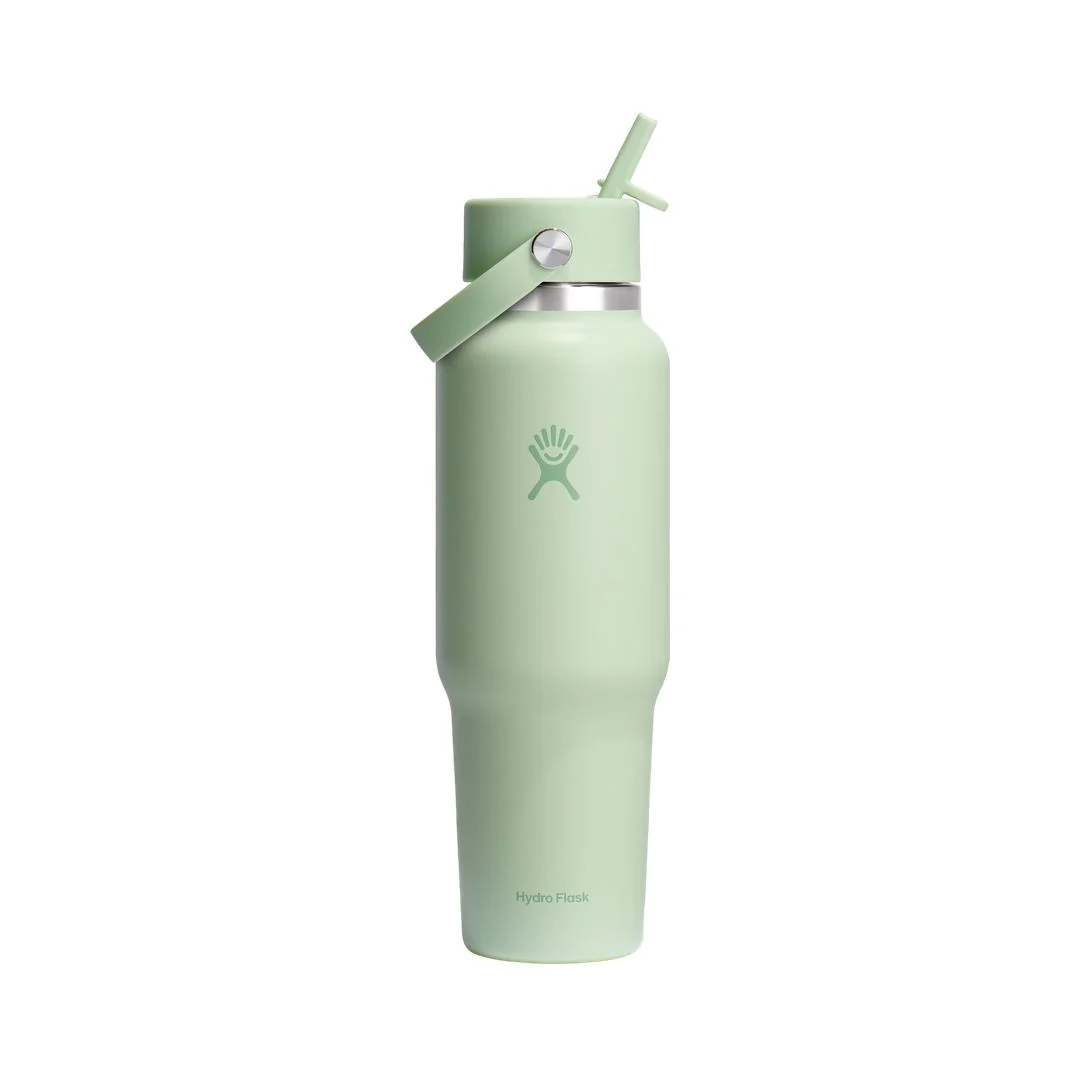 Wide Flex Straw Travel Bottle 40Oz - Aloe