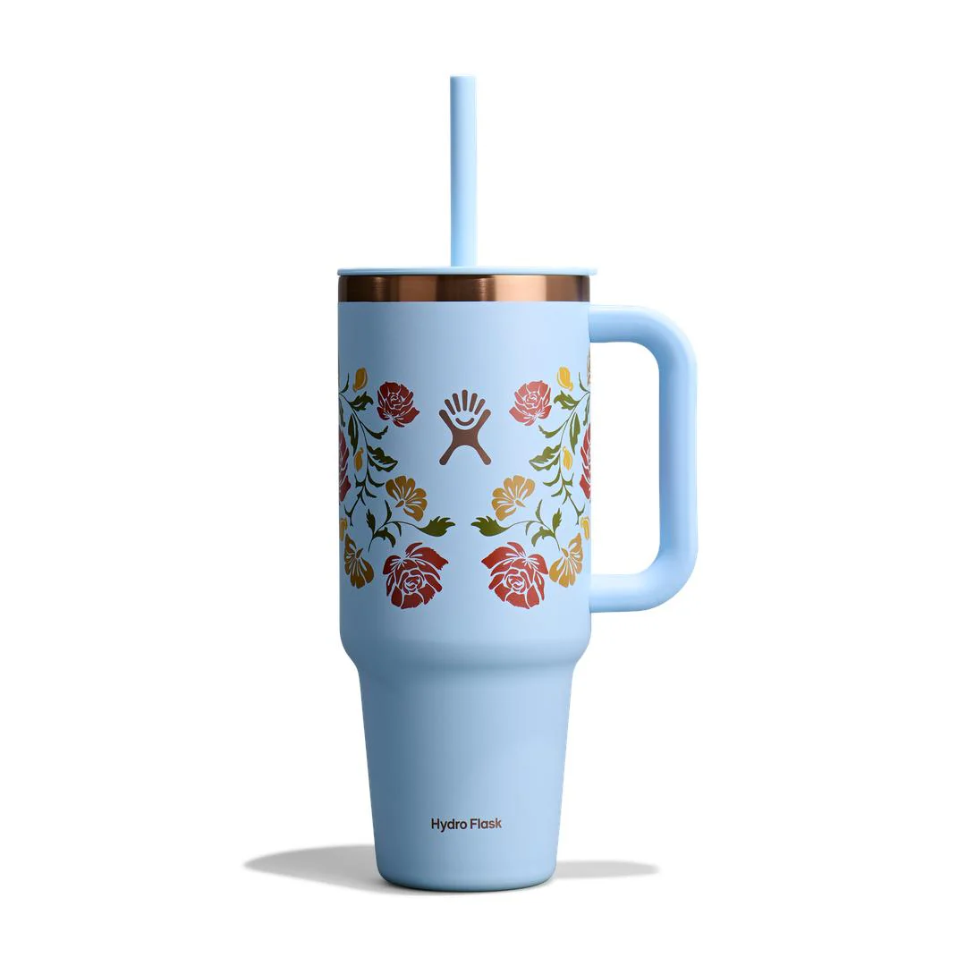 40OZ Travel Tumbler Western-Light Blue